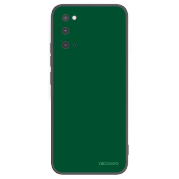Picasee fekete szilikon tok az alábbi mobiltelefonokra Samsung Galaxy S20 G980F - Green Gleam