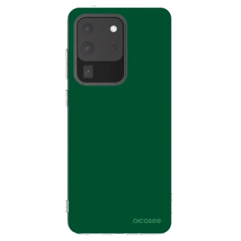 Picasee átlátszó szilikon tok az alábbi mobiltelefonokra Samsung Galaxy S20 Ultra 5G G988F - Green Gleam