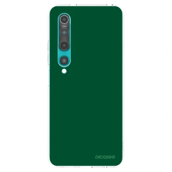 Picasee átlátszó szilikon tok az alábbi mobiltelefonokra Xiaomi Mi 10 - Green Gleam