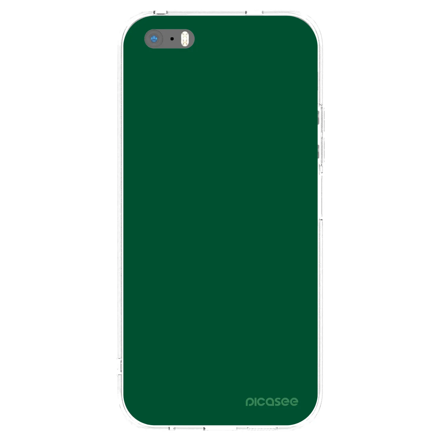 Picasee átlátszó szilikon tok az alábbi mobiltelefonokra Apple iPhone 6 Plus/6S Plus - Green Gleam