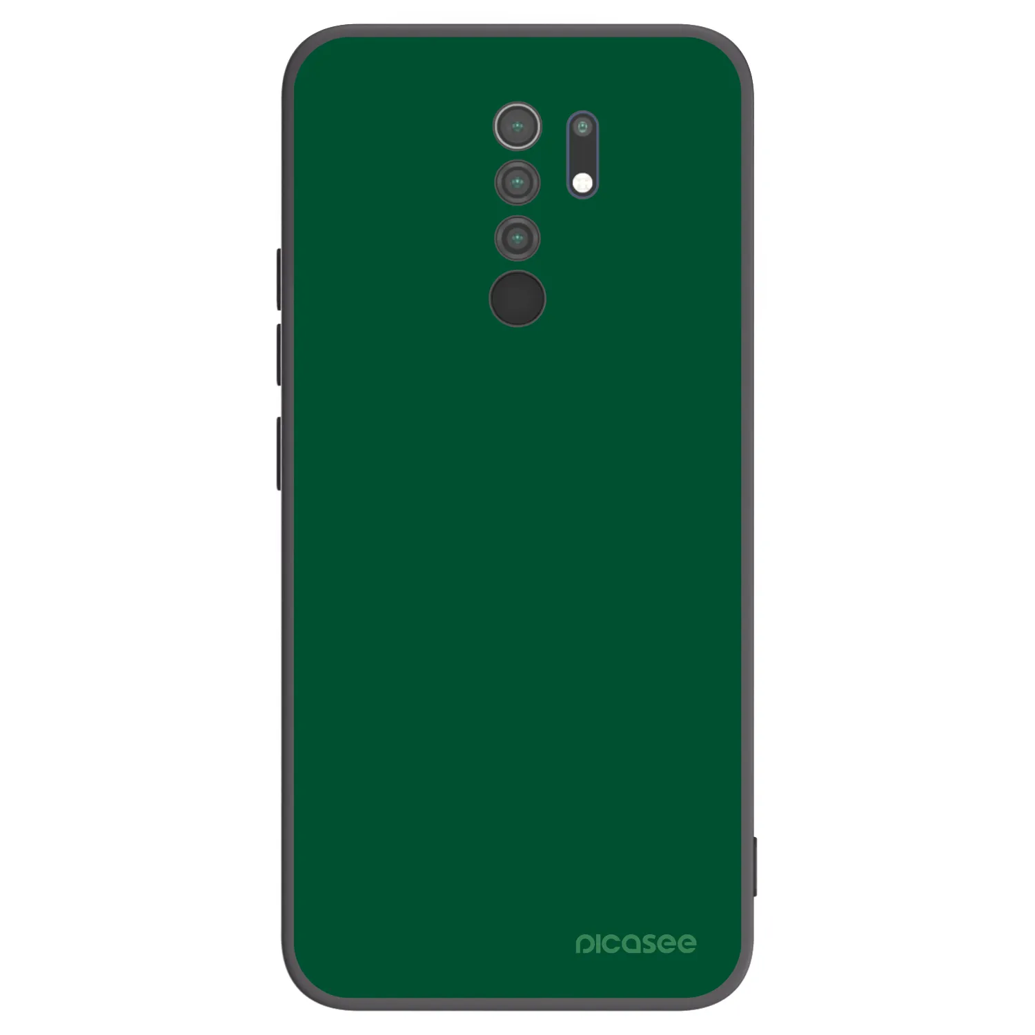 Picasee fekete szilikon tok az alábbi mobiltelefonokra Xiaomi Redmi 9 - Green Gleam