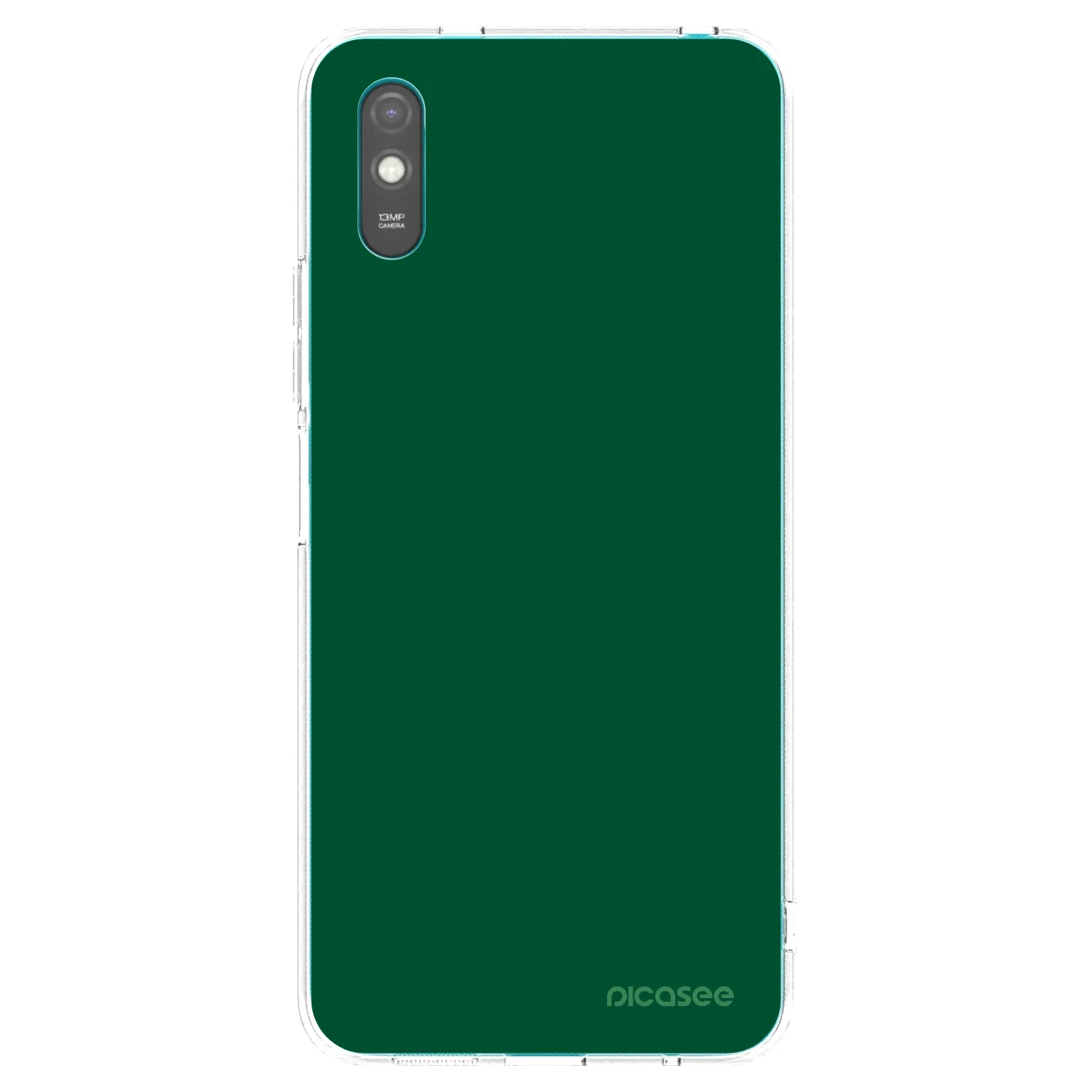 Picasee átlátszó szilikon tok az alábbi mobiltelefonokra Xiaomi Redmi 9A - Green Gleam