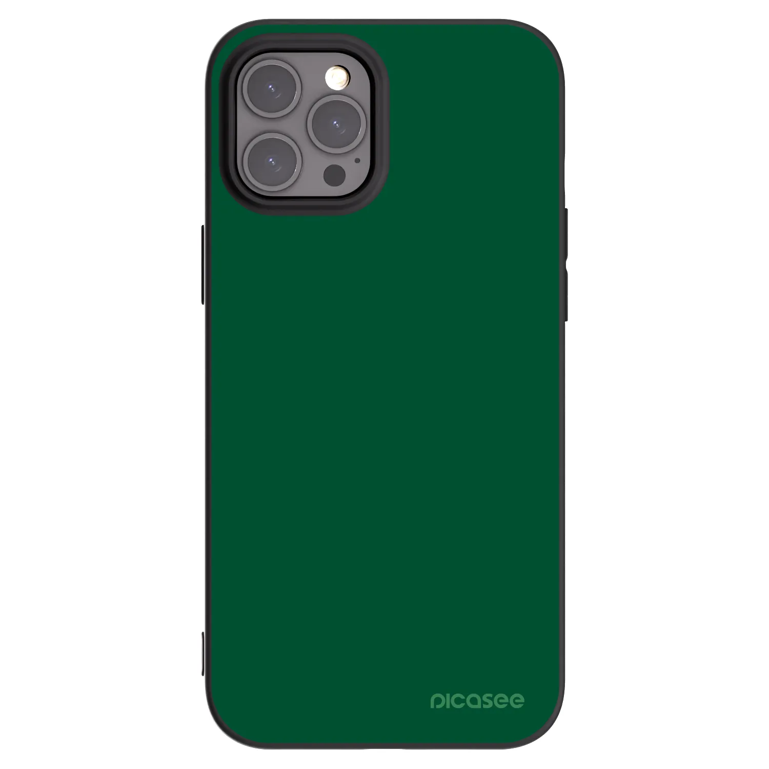 Picasee fekete szilikon tok az alábbi mobiltelefonokra Apple iPhone 12 Pro Max - Green Gleam