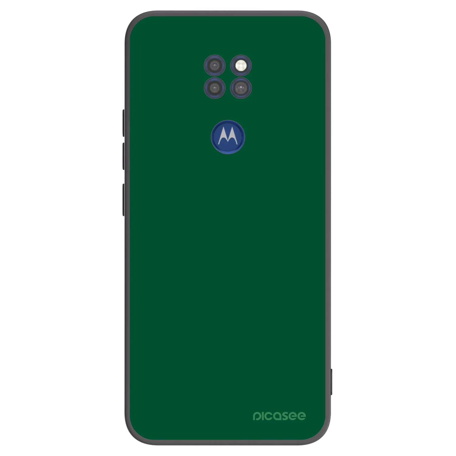 Picasee fekete szilikon tok az alábbi mobiltelefonokra Motorola Moto G9 Play - Green Gleam