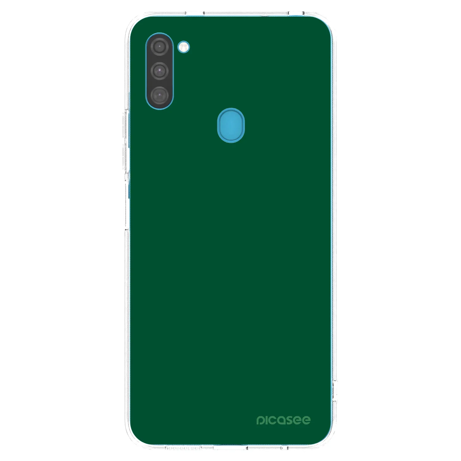 Picasee átlátszó szilikon tok az alábbi mobiltelefonokra Samsung Galaxy M11 - Green Gleam