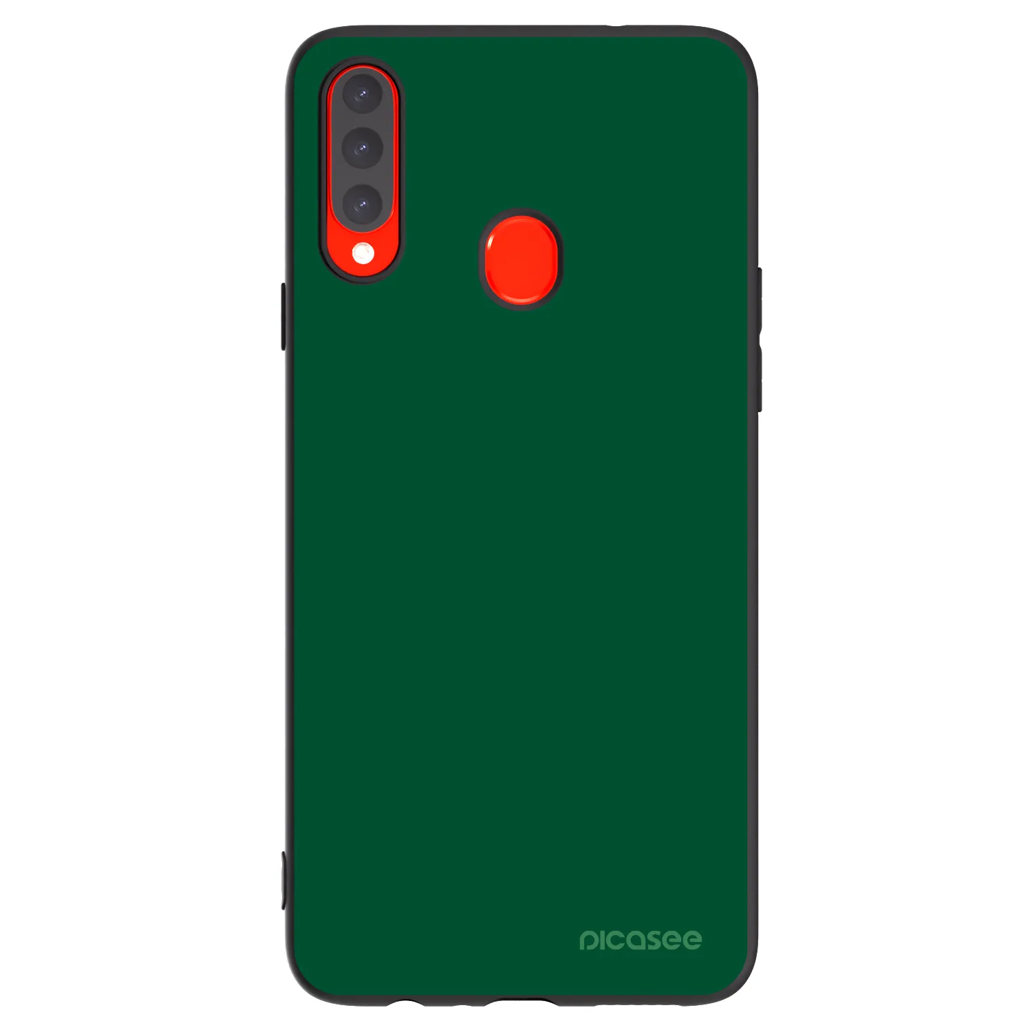 Picasee fekete szilikon tok az alábbi mobiltelefonokra Samsung Galaxy A20s - Green Gleam