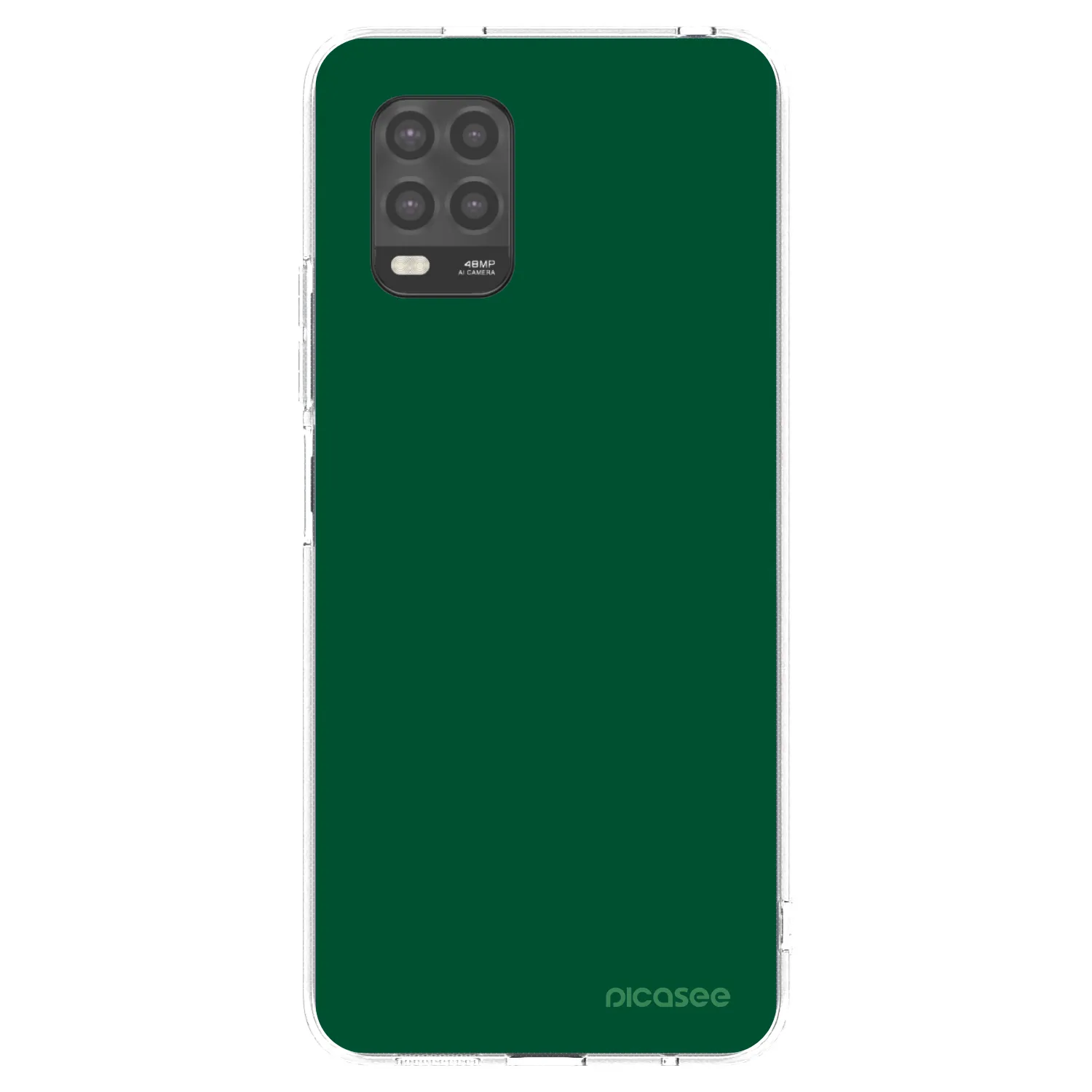 Picasee átlátszó szilikon tok az alábbi mobiltelefonokra Xiaomi Mi 10 Lite - Green Gleam
