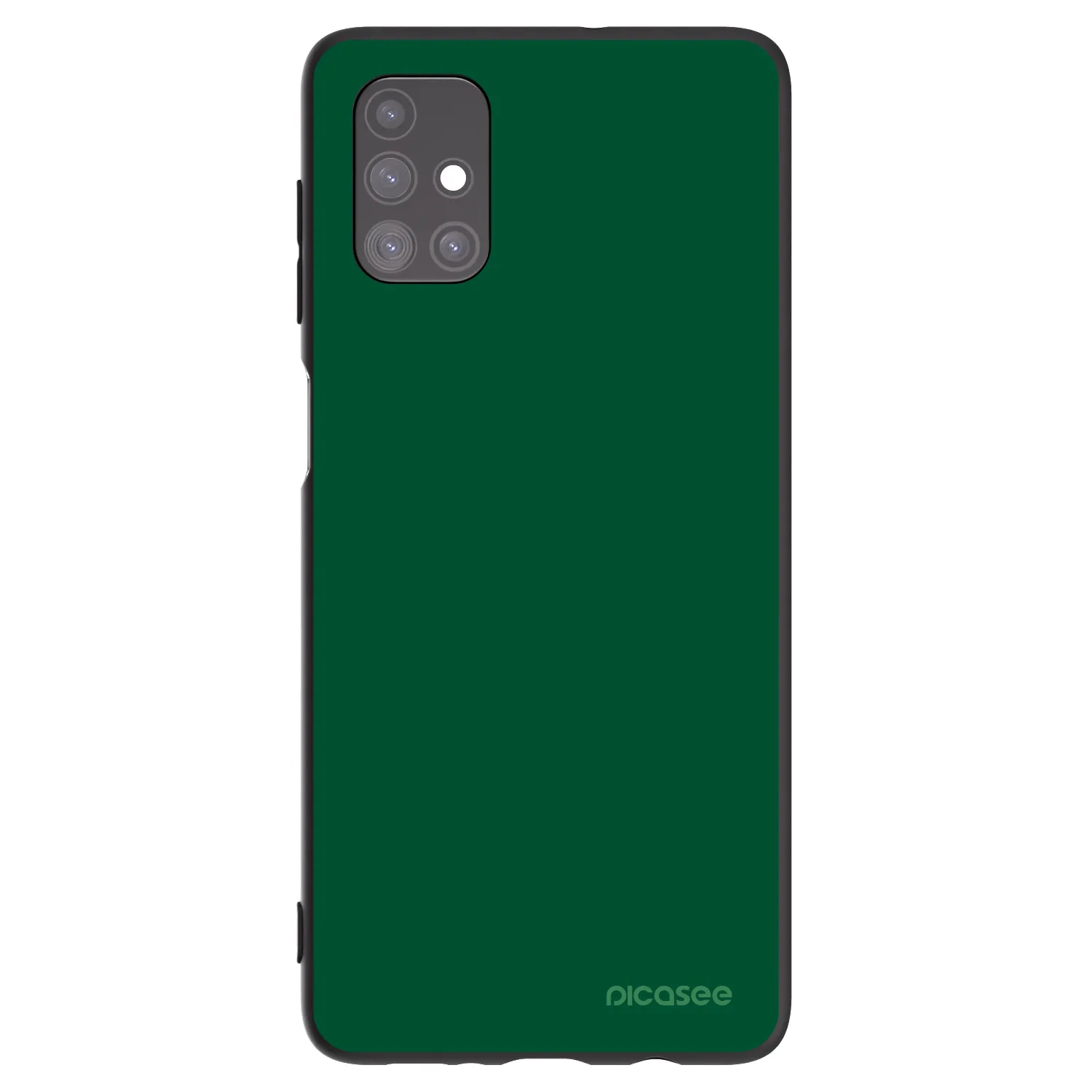 Picasee fekete szilikon tok az alábbi mobiltelefonokra Samsung Galaxy M51 M515F - Green Gleam