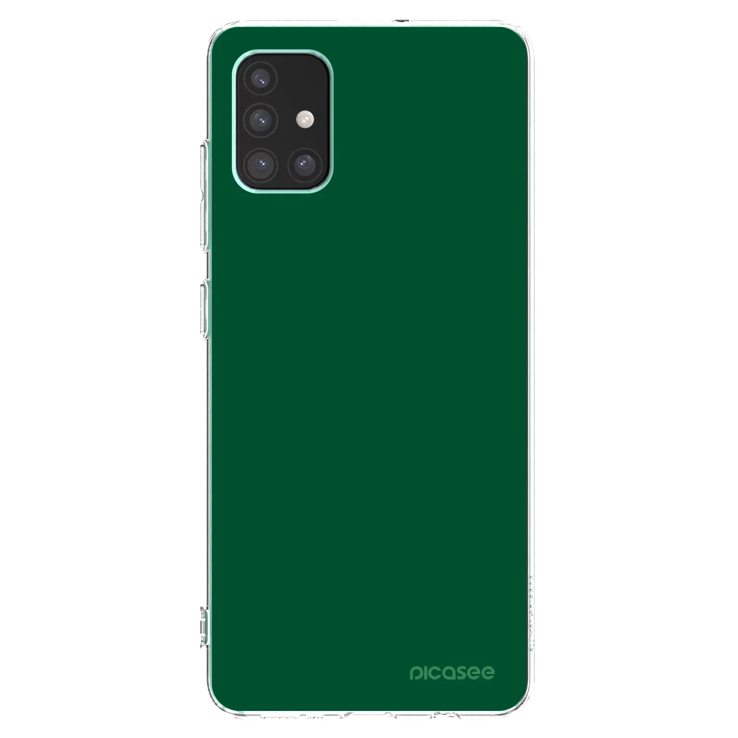 Picasee átlátszó szilikon tok az alábbi mobiltelefonokra Samsung Galaxy M51 M515F - Green Gleam