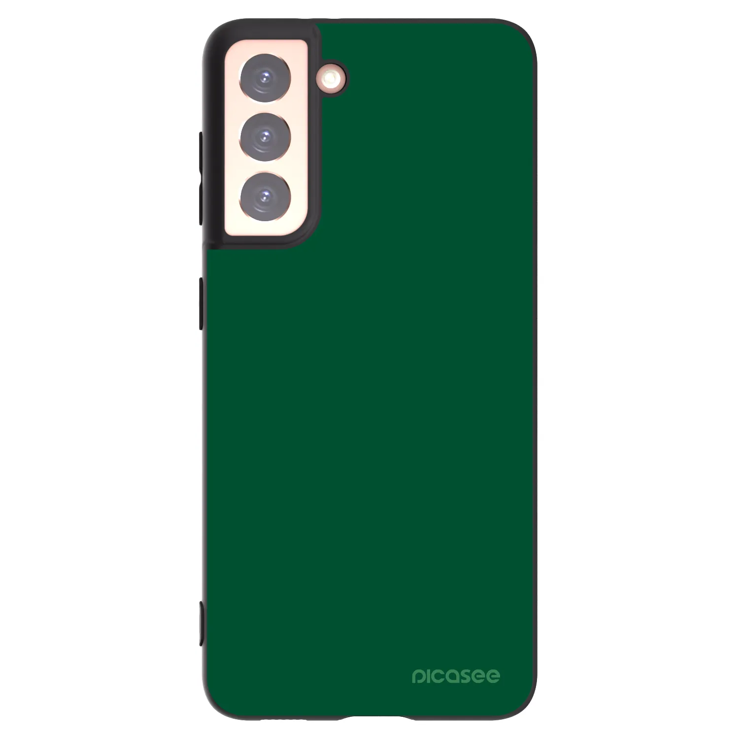 Picasee fekete szilikon tok az alábbi mobiltelefonokra Samsung Galaxy S21 5G G991B - Green Gleam