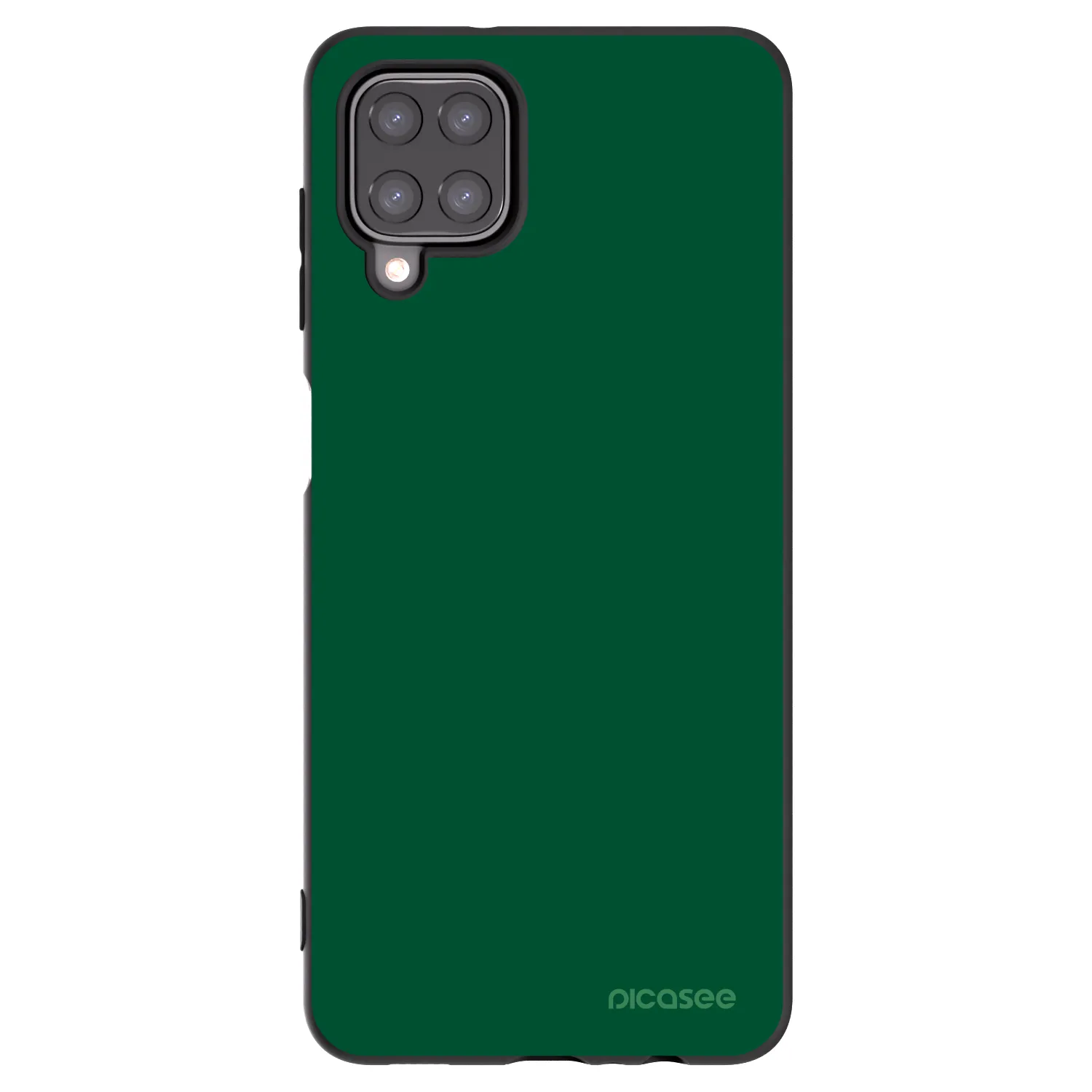 Picasee fekete szilikon tok az alábbi mobiltelefonokra Samsung Galaxy A12 A125F - Green Gleam