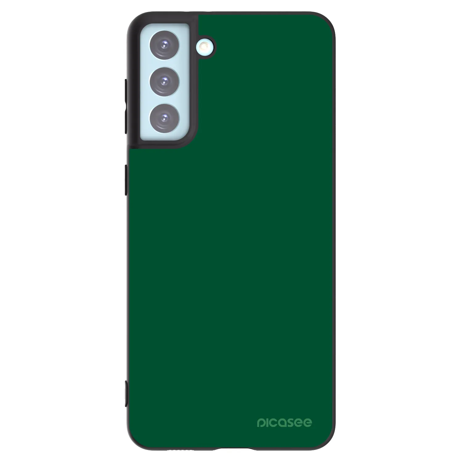 Picasee fekete szilikon tok az alábbi mobiltelefonokra Samsung Galaxy S21+ 5G G996F - Green Gleam