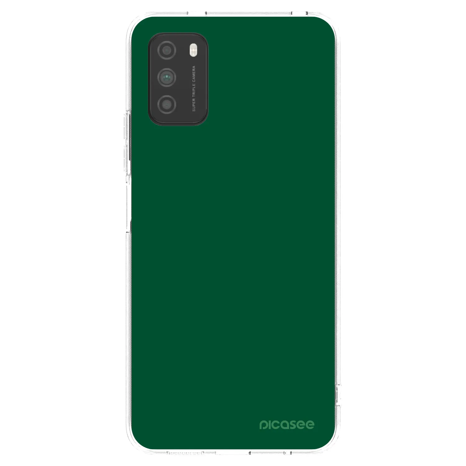 Picasee átlátszó szilikon tok az alábbi mobiltelefonokra Xiaomi Poco M3 - Green Gleam