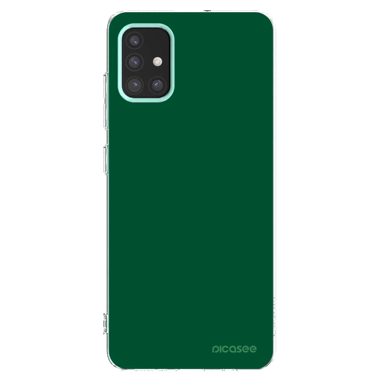 Picasee átlátszó szilikon tok az alábbi mobiltelefonokra Samsung Galaxy M31s - Green Gleam