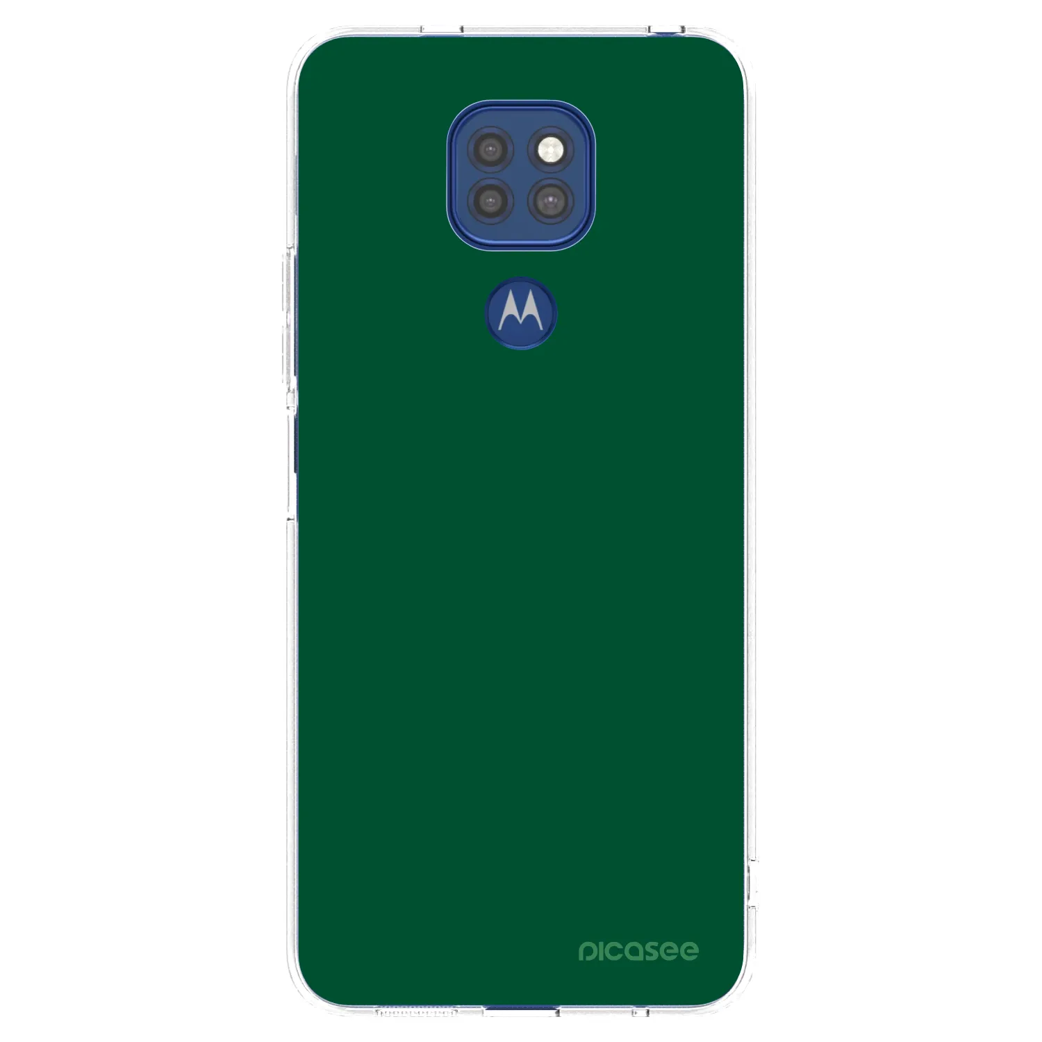 Picasee átlátszó szilikon tok az alábbi mobiltelefonokra Motorola Moto G9 Play - Green Gleam