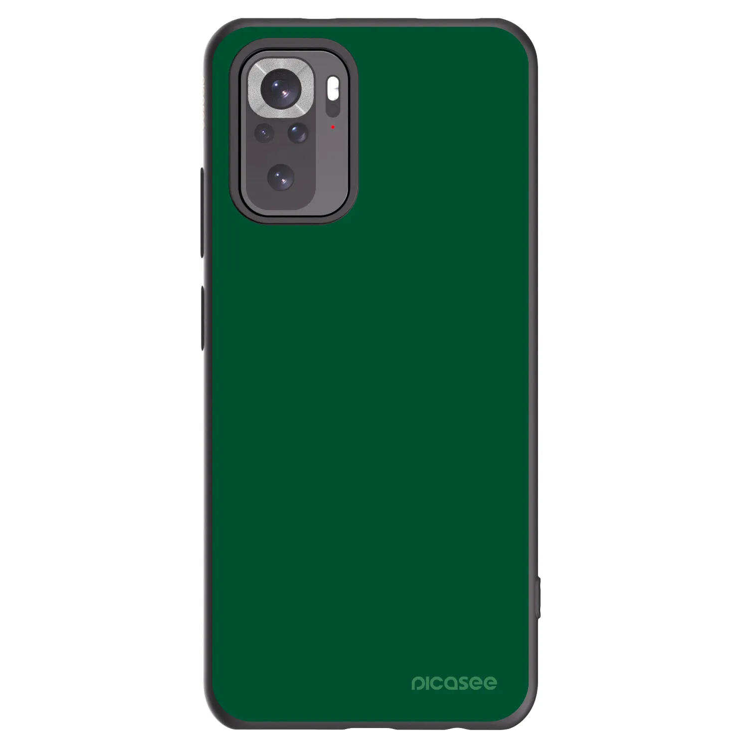 Picasee fekete szilikon tok az alábbi mobiltelefonokra Xiaomi Redmi Note 10 - Green Gleam