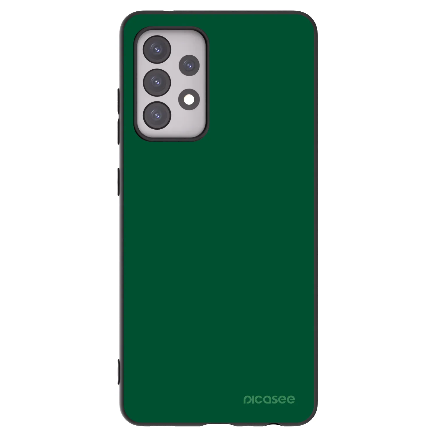 Picasee fekete szilikon tok az alábbi mobiltelefonokra Samsung Galaxy A52 5G A525F - Green Gleam