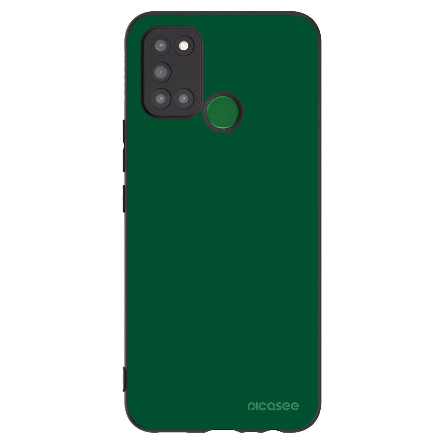 Picasee fekete szilikon tok az alábbi mobiltelefonokra Realme 7i - Green Gleam