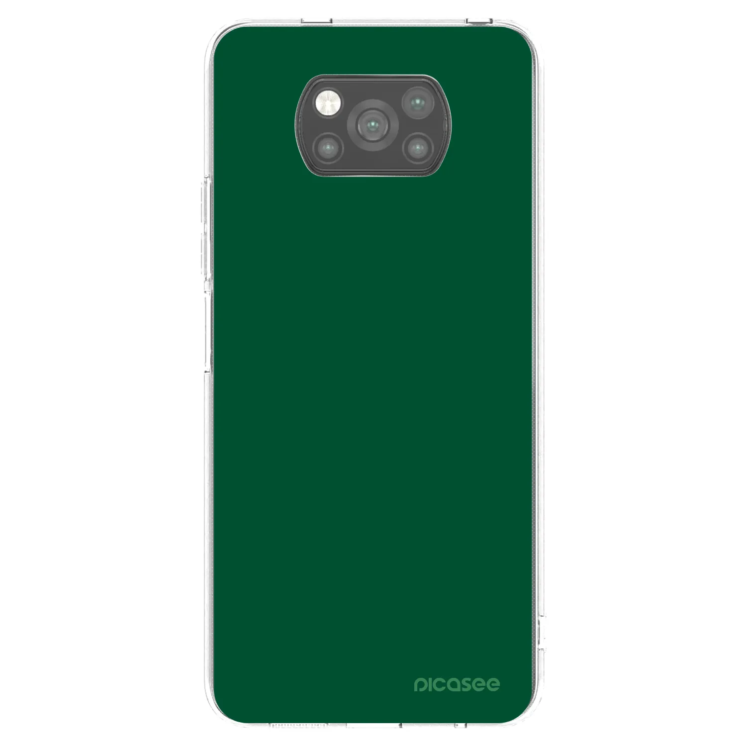 Picasee fekete szilikon tok az alábbi mobiltelefonokra Xiaomi Poco X3 Pro - Green Gleam