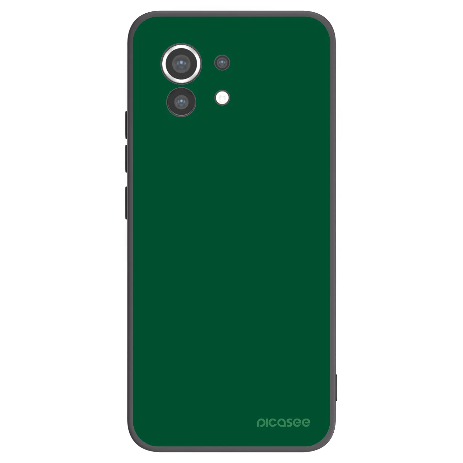 Picasee fekete szilikon tok az alábbi mobiltelefonokra Xiaomi Mi 11 - Green Gleam