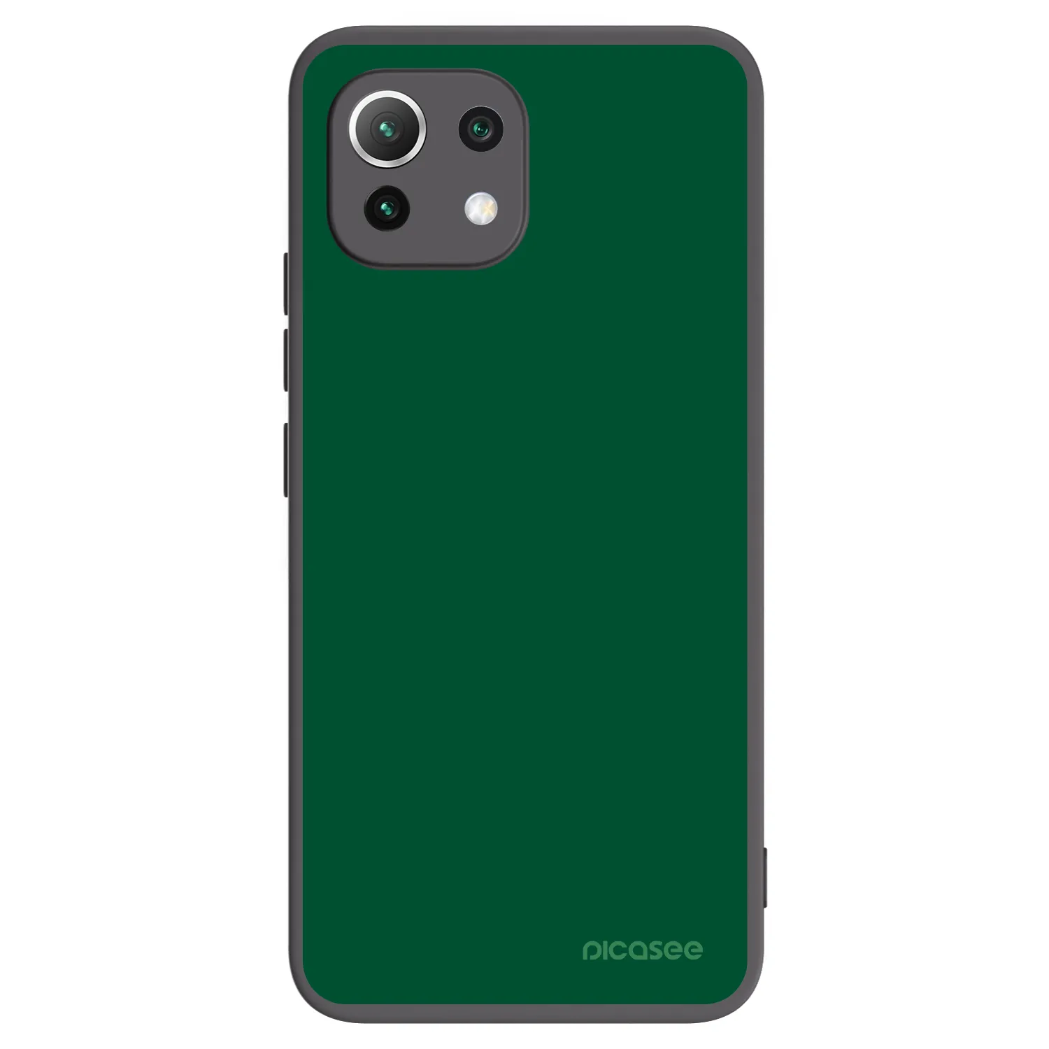 Picasee fekete szilikon tok az alábbi mobiltelefonokra Xiaomi Mi 11 Lite - Green Gleam