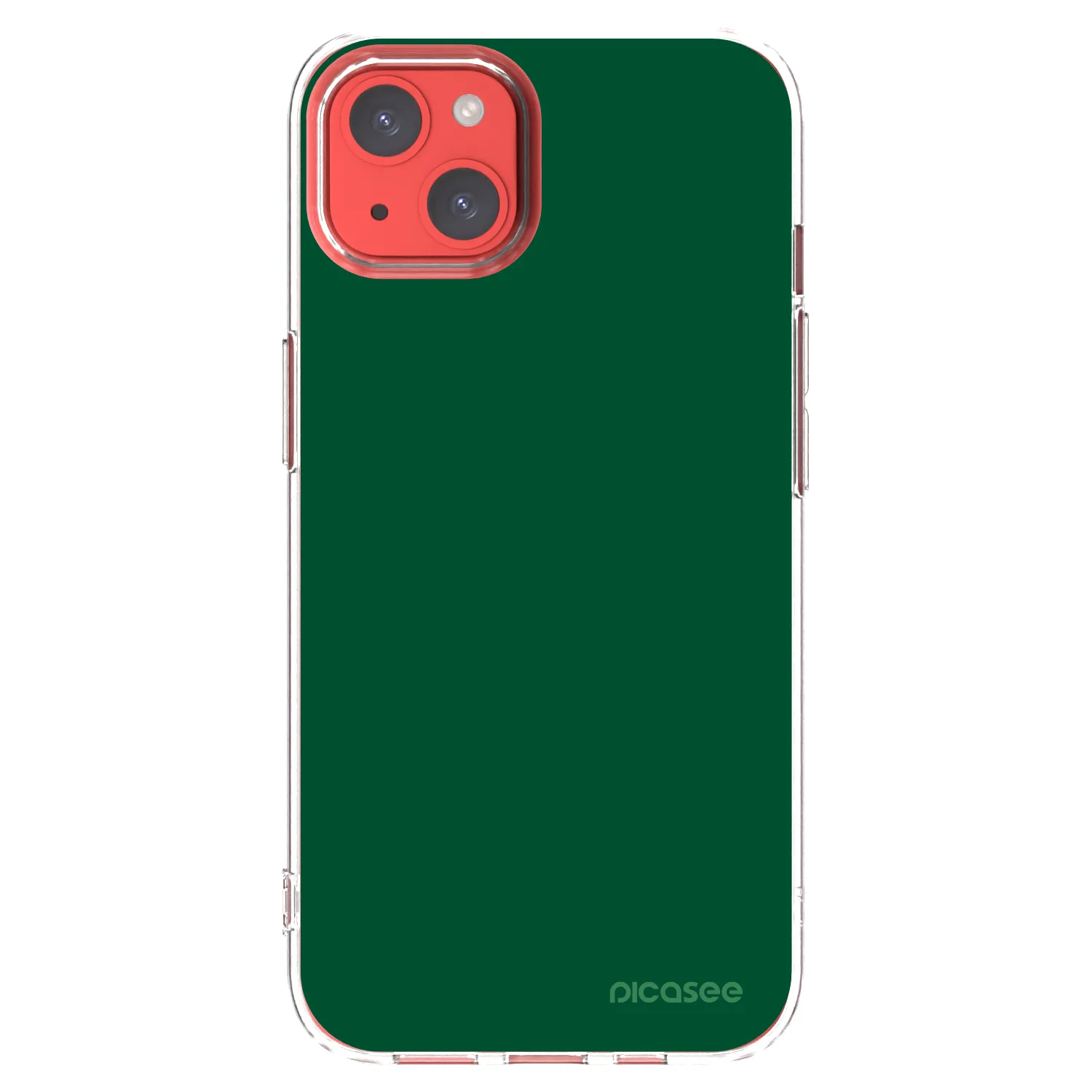 Picasee átlátszó szilikon tok az alábbi mobiltelefonokra Apple iPhone 13 - Green Gleam