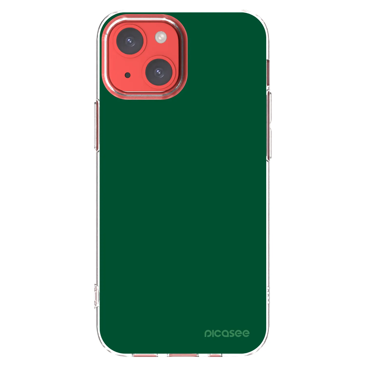 Picasee átlátszó szilikon tok az alábbi mobiltelefonokra Apple iPhone 13 mini - Green Gleam