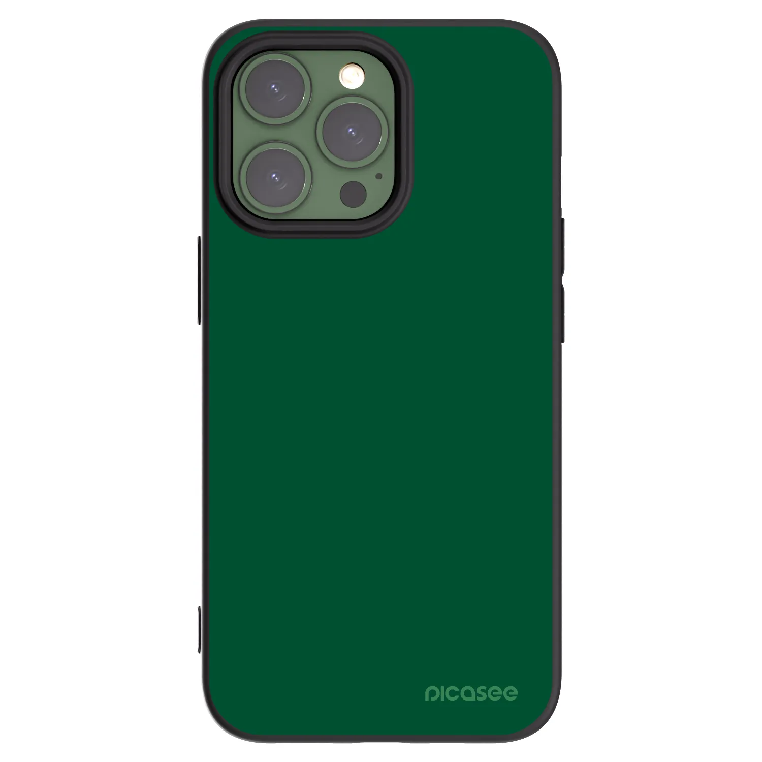 Picasee fekete szilikon tok az alábbi mobiltelefonokra Apple iPhone 13 Pro - Green Gleam