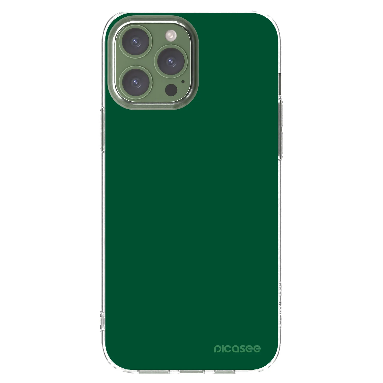 Picasee átlátszó szilikon tok az alábbi mobiltelefonokra Apple iPhone 13 Pro Max - Green Gleam