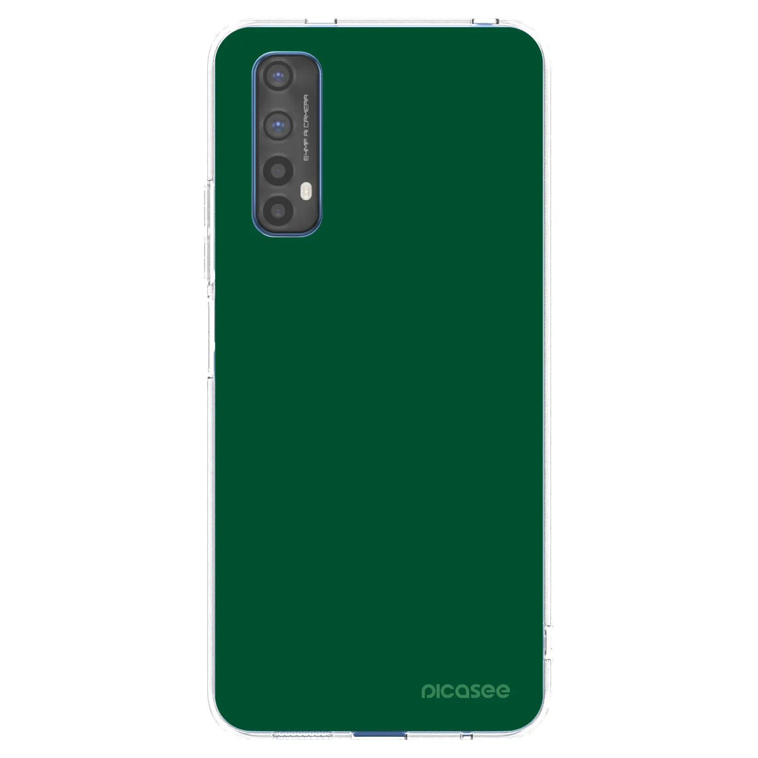 Picasee átlátszó szilikon tok az alábbi mobiltelefonokra Realme 7 - Green Gleam