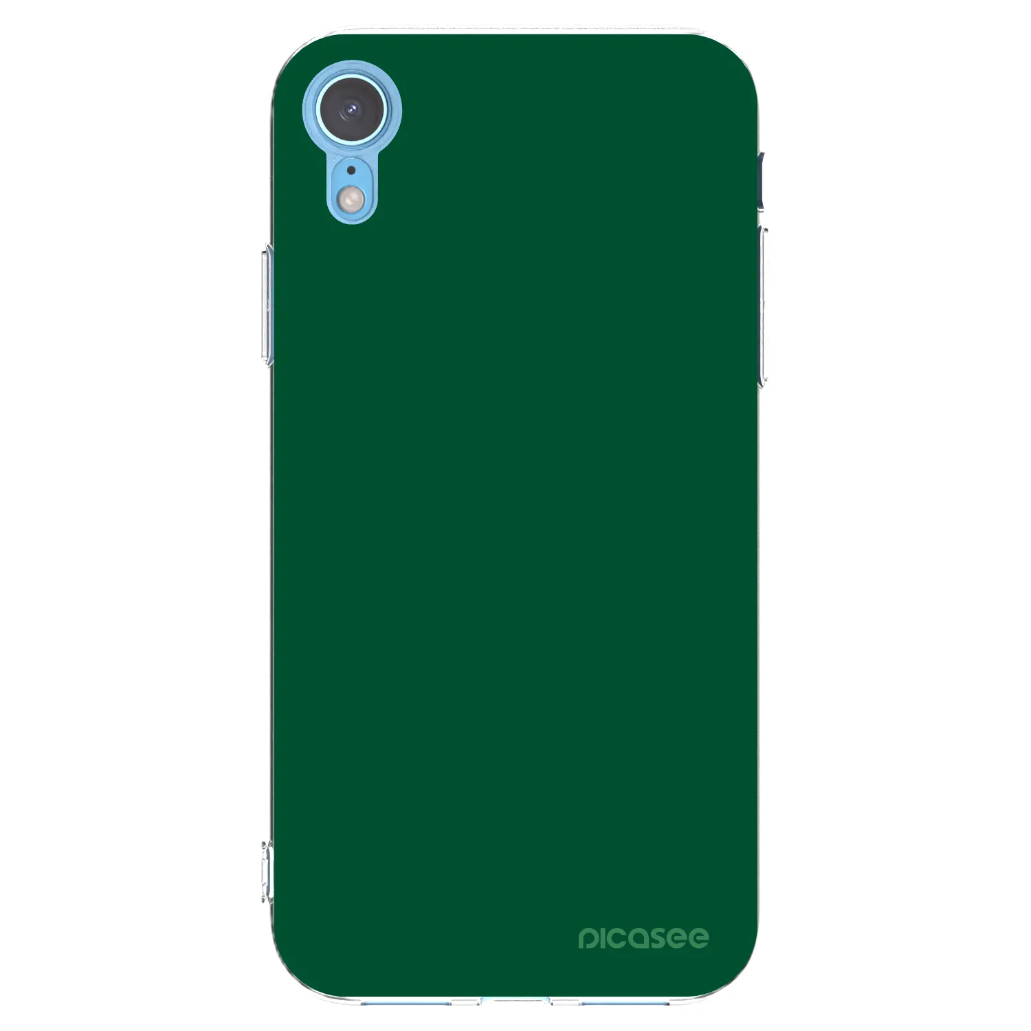 Picasee átlátszó szilikon tok az alábbi mobiltelefonokra Apple iPhone XR - Green Gleam