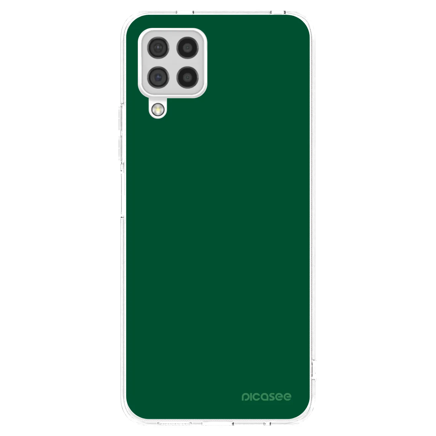 Picasee átlátszó szilikon tok az alábbi mobiltelefonokra Samsung Galaxy A22 A225F 4G - Green Gleam