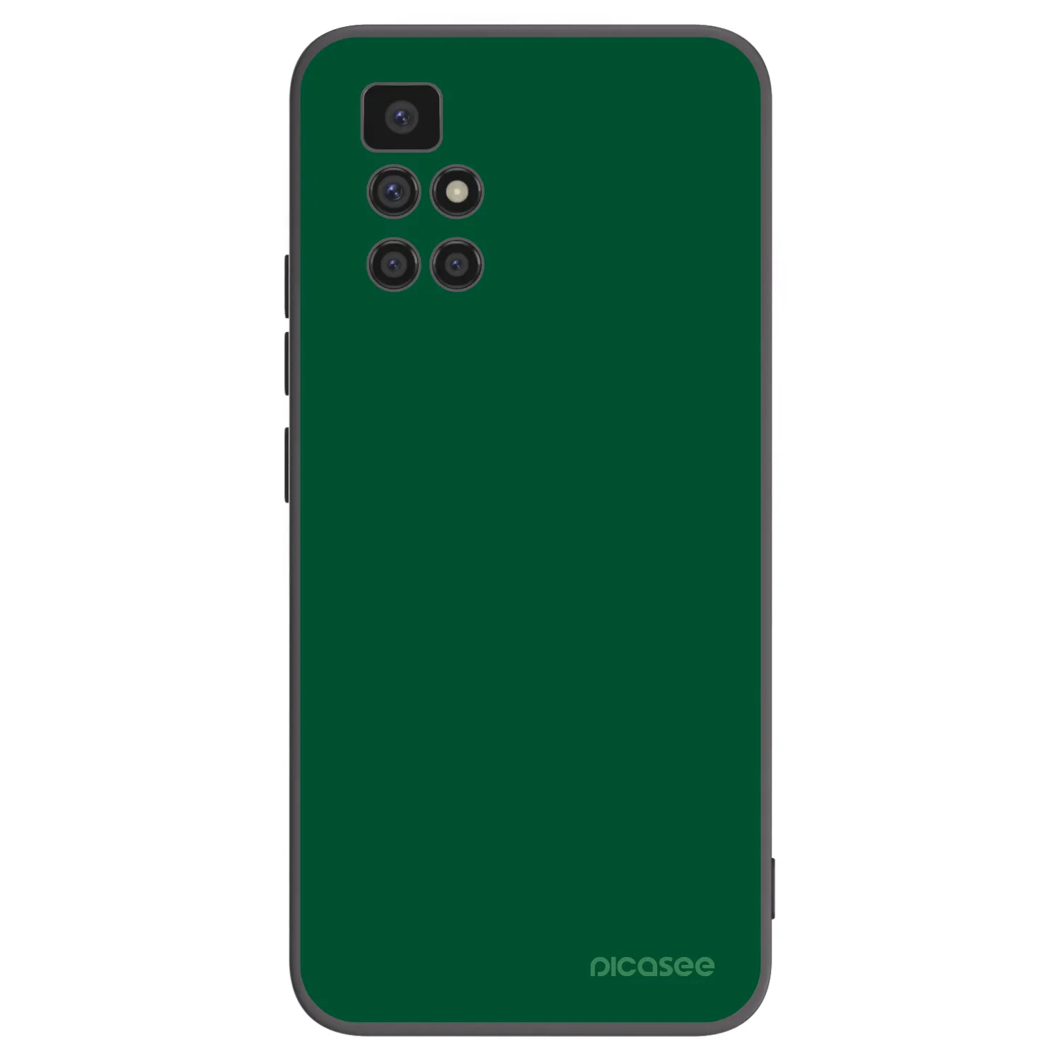 Picasee fekete szilikon tok az alábbi mobiltelefonokra Xiaomi Redmi 10 - Green Gleam