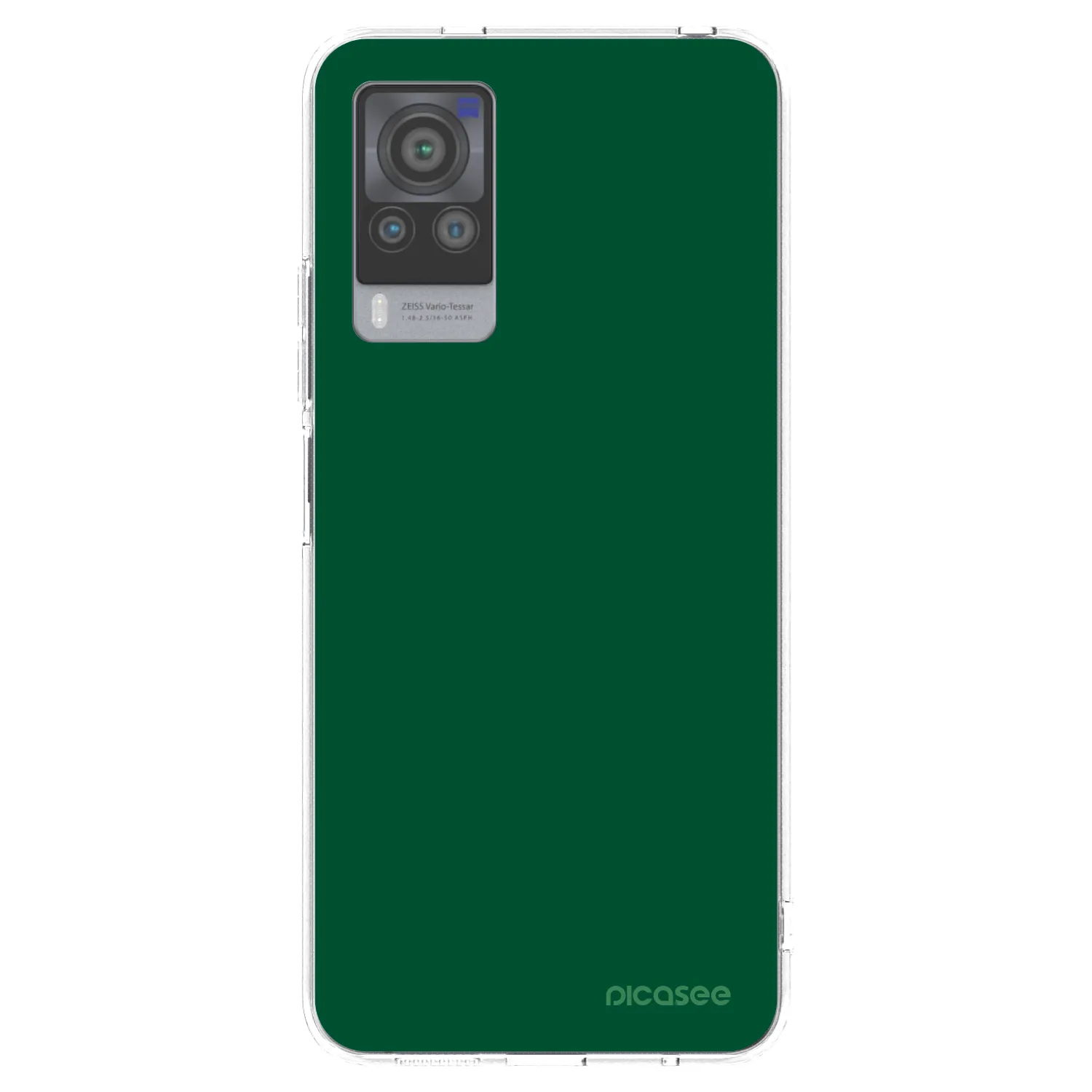 Picasee átlátszó szilikon tok az alábbi mobiltelefonokra Vivo X60 Pro 5G - Green Gleam