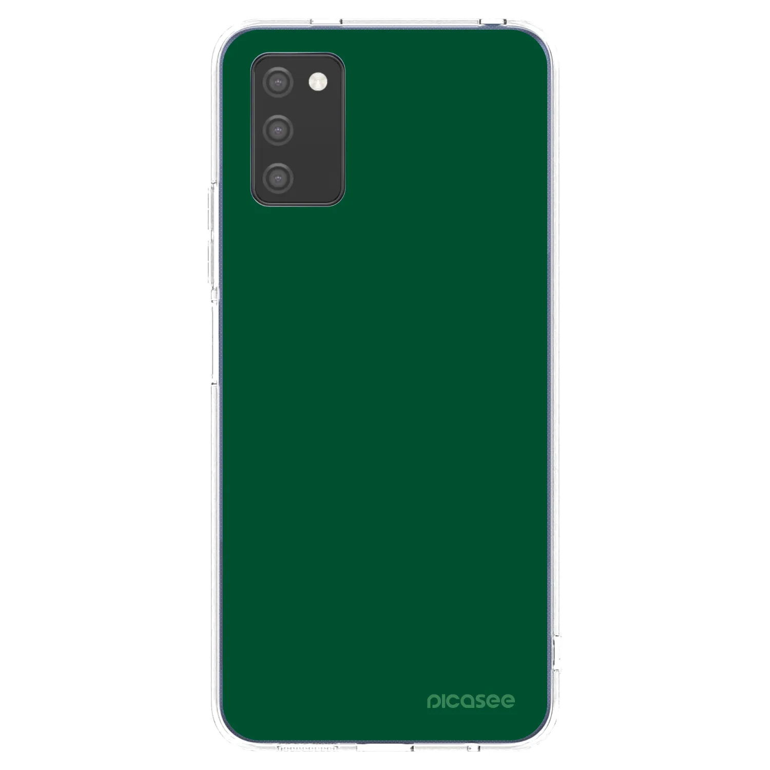 Picasee átlátszó szilikon tok az alábbi mobiltelefonokra Samsung Galaxy A03s A037G - Green Gleam
