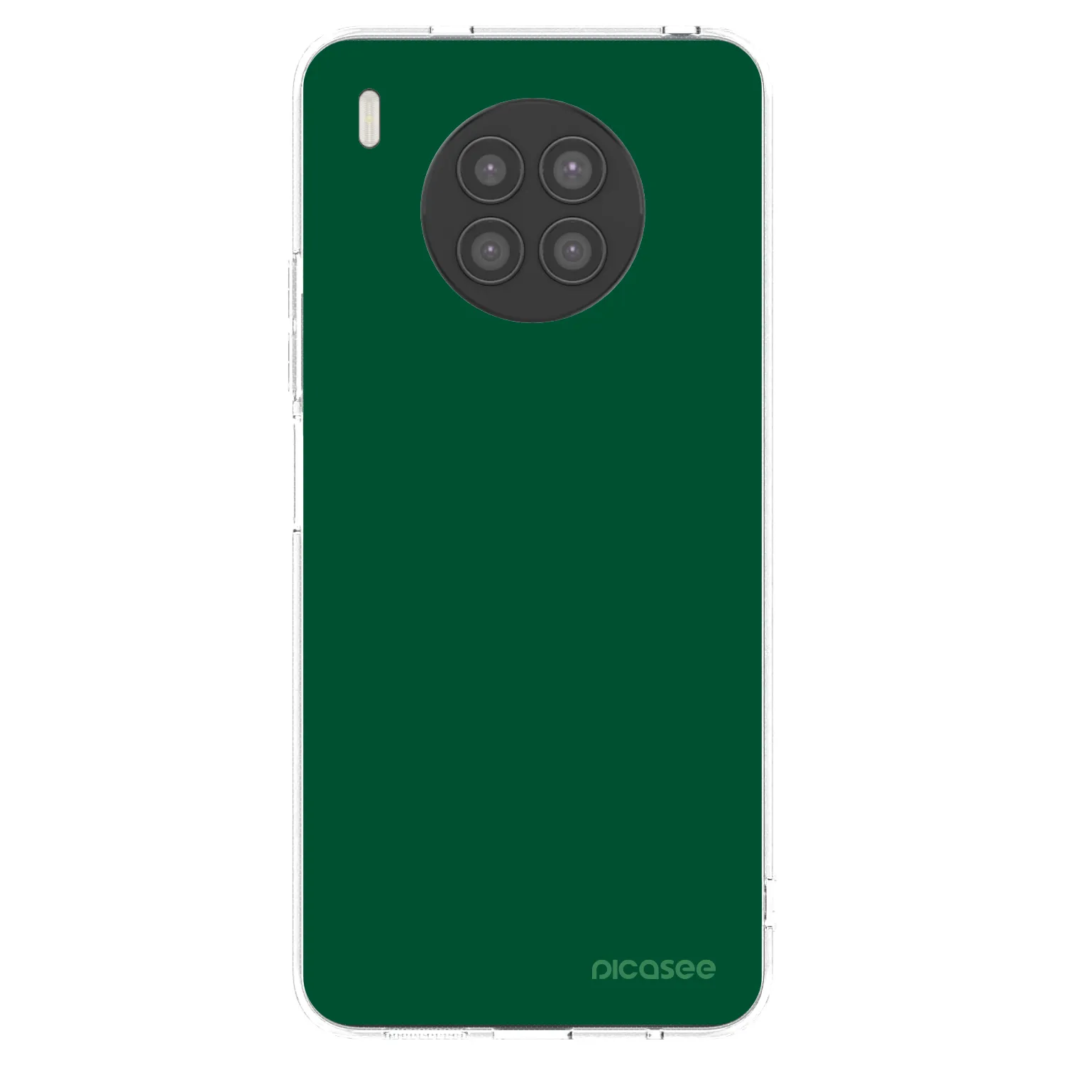 Picasee átlátszó szilikon tok az alábbi mobiltelefonokra Huawei Nova 8i - Green Gleam