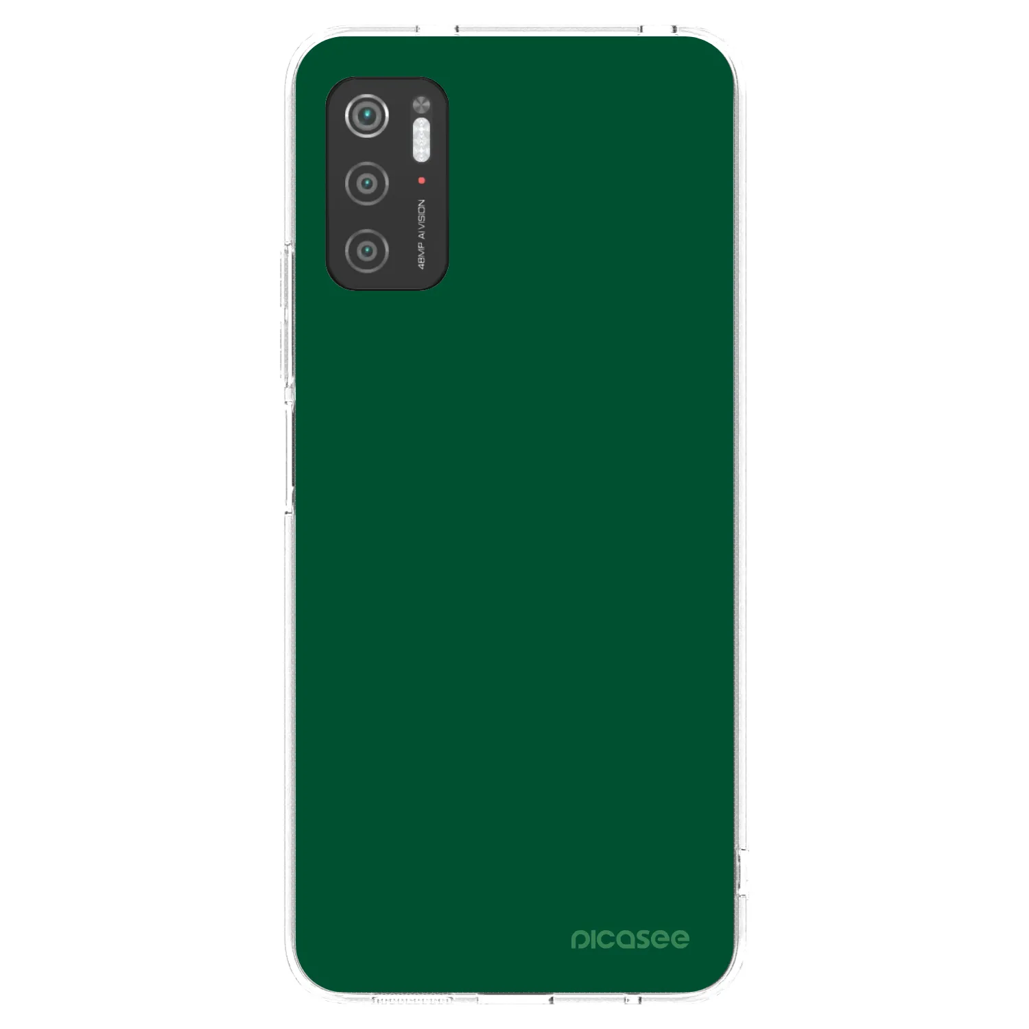 Picasee átlátszó szilikon tok az alábbi mobiltelefonokra Xiaomi Poco M3 Pro 5G - Green Gleam