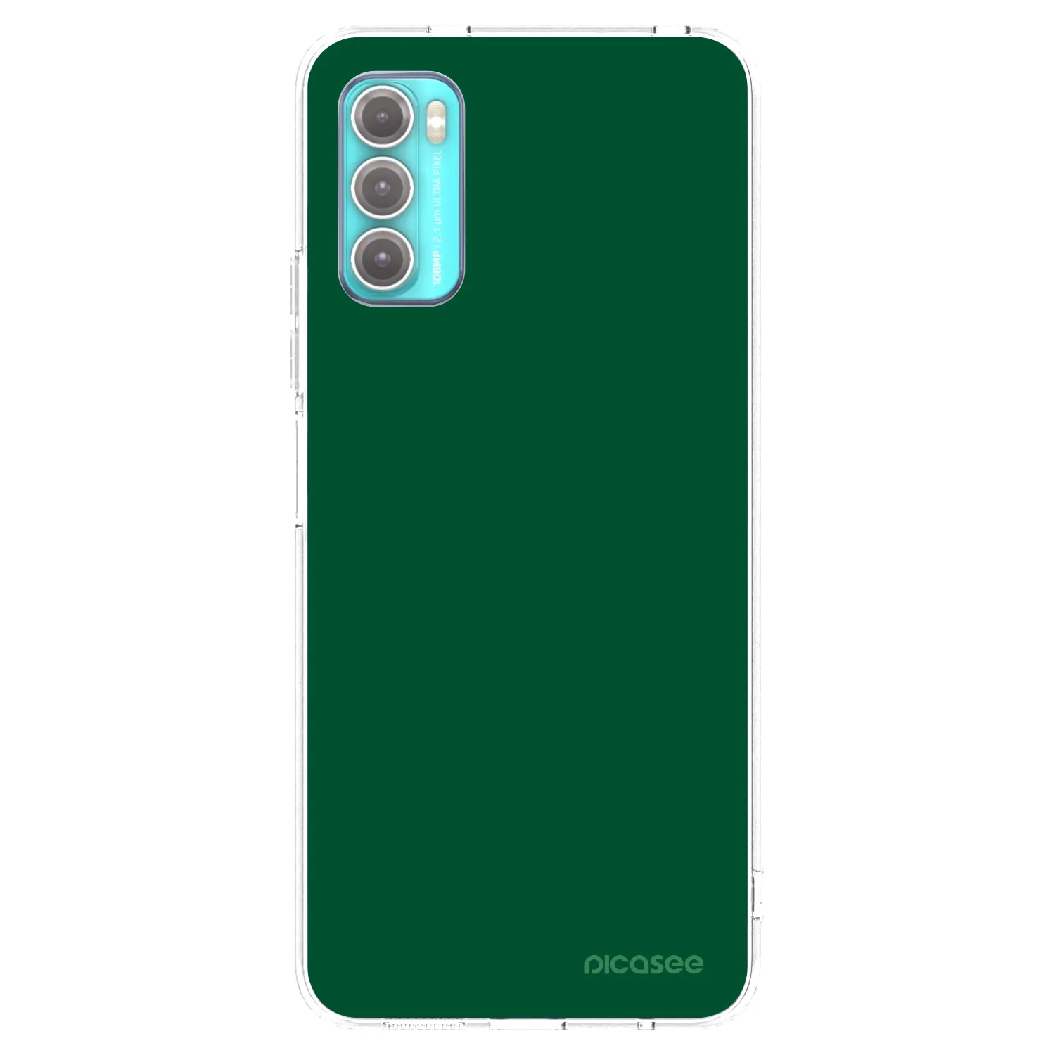 Picasee átlátszó szilikon tok az alábbi mobiltelefonokra Motorola Moto G60 - Green Gleam