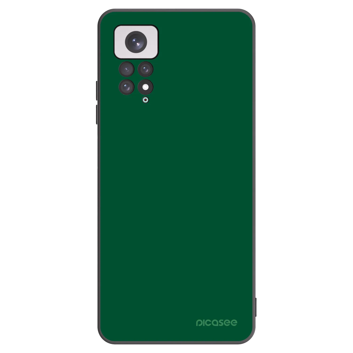 Picasee fekete szilikon tok az alábbi mobiltelefonokra Xiaomi Redmi Note 11 - Green Gleam