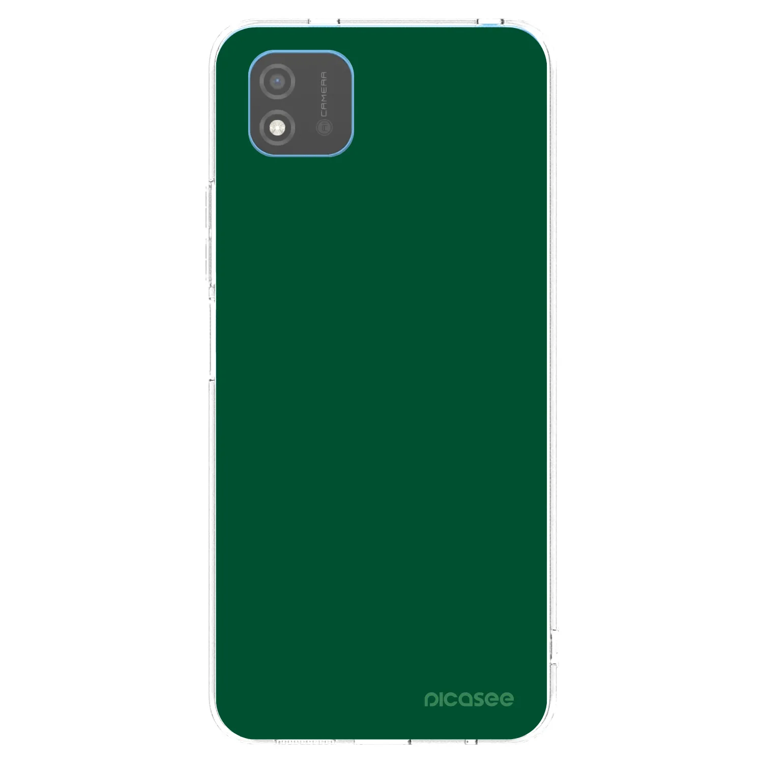 Picasee átlátszó szilikon tok az alábbi mobiltelefonokra Realme C11 (2021) - Green Gleam