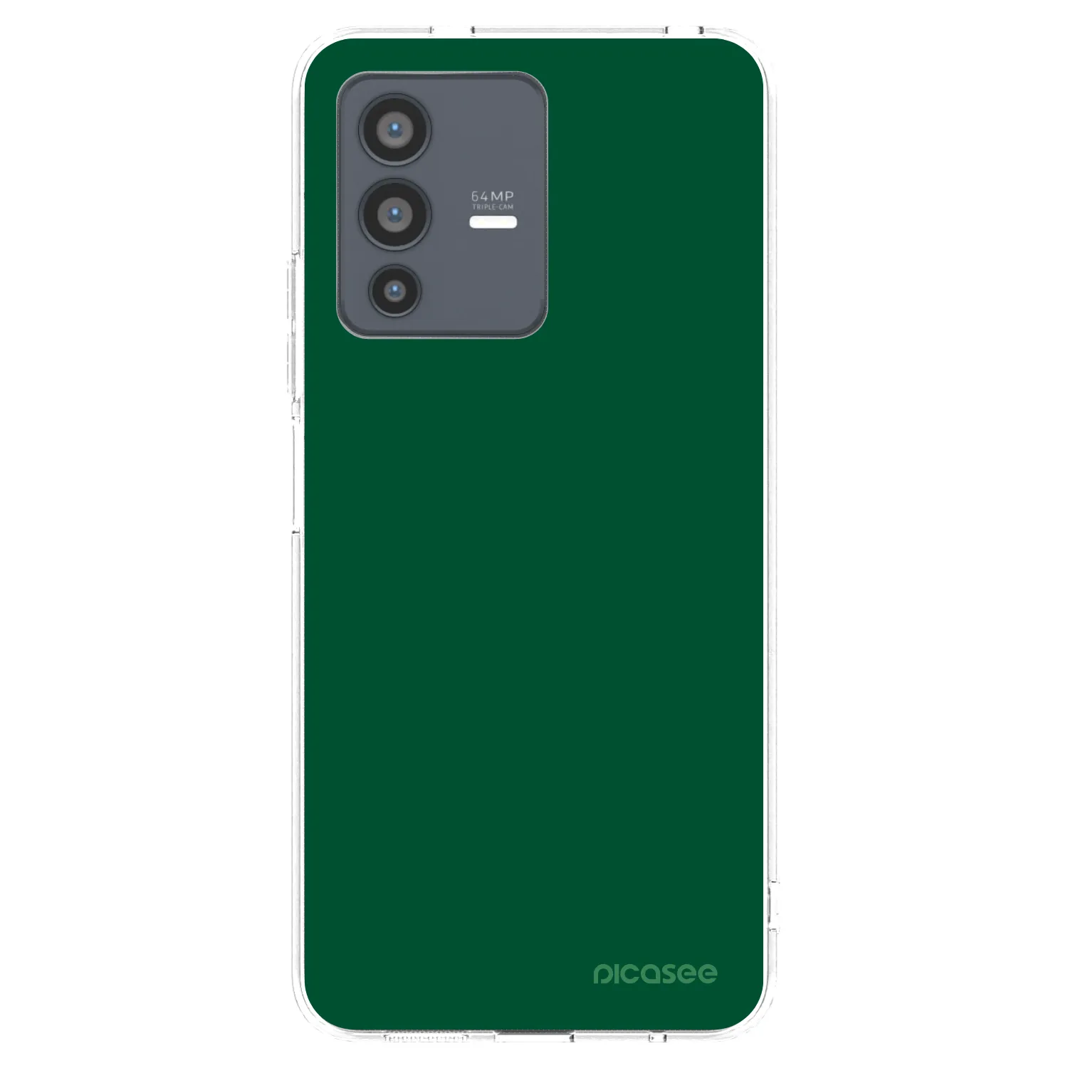 Picasee átlátszó szilikon tok az alábbi mobiltelefonokra Vivo V23 5G - Green Gleam