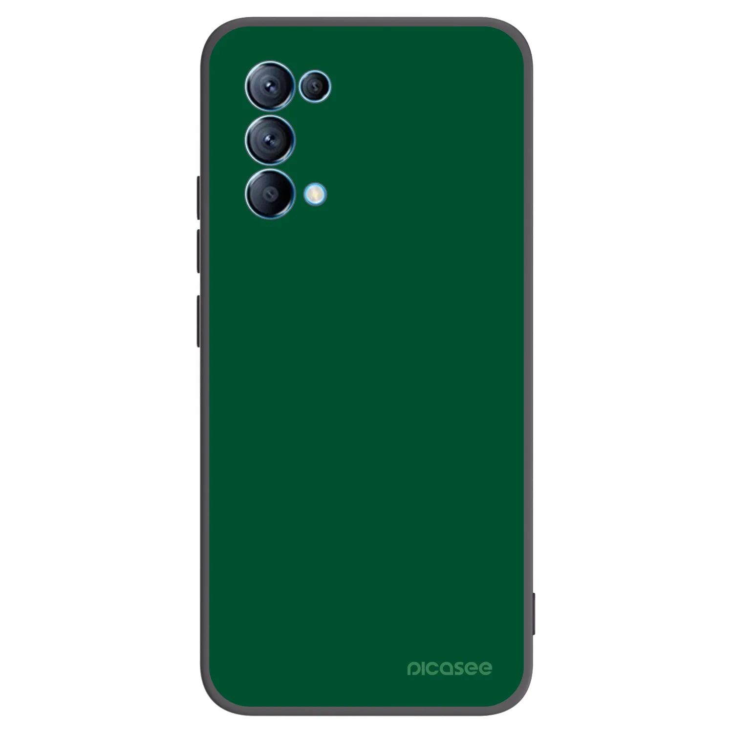 Picasee fekete szilikon tok az alábbi mobiltelefonokra OPPO Reno 5 5G - Green Gleam