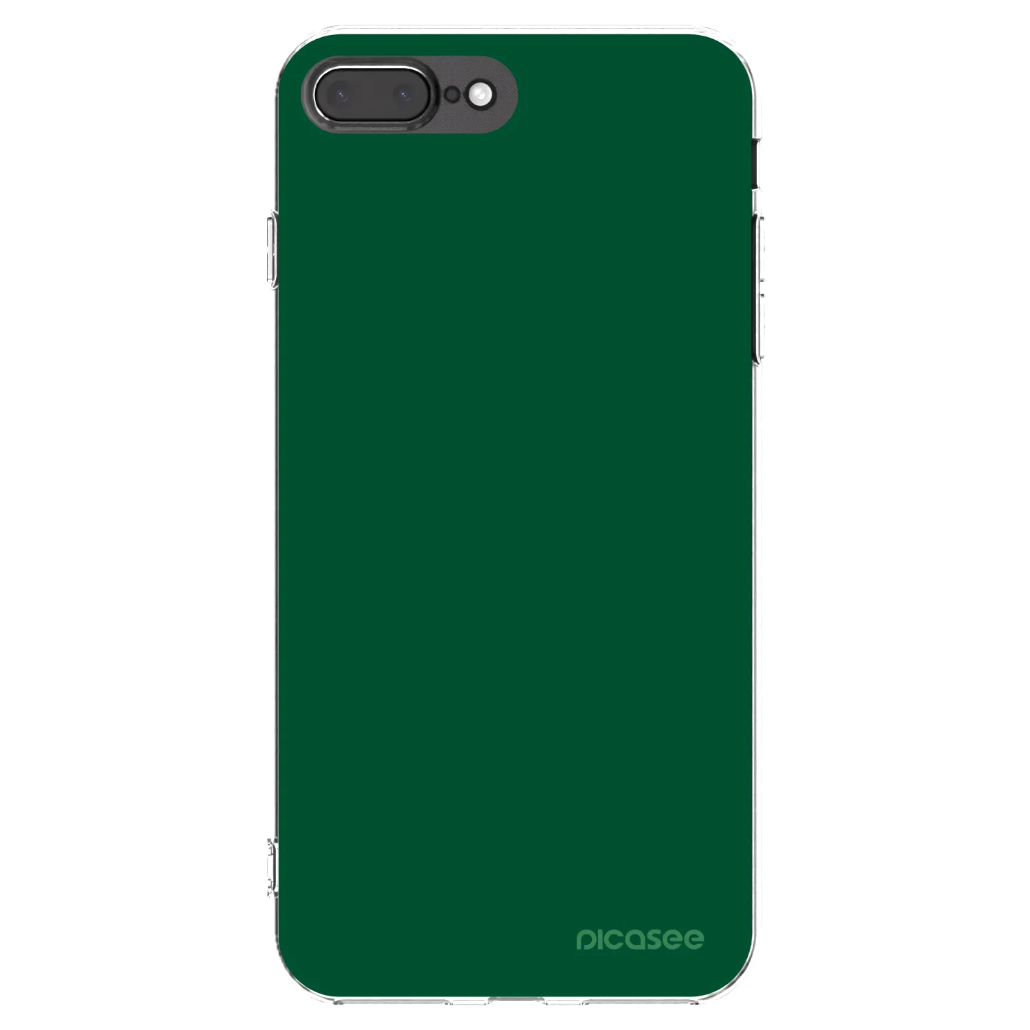 Picasee átlátszó szilikon tok az alábbi mobiltelefonokra Apple iPhone 8 Plus - Green Gleam