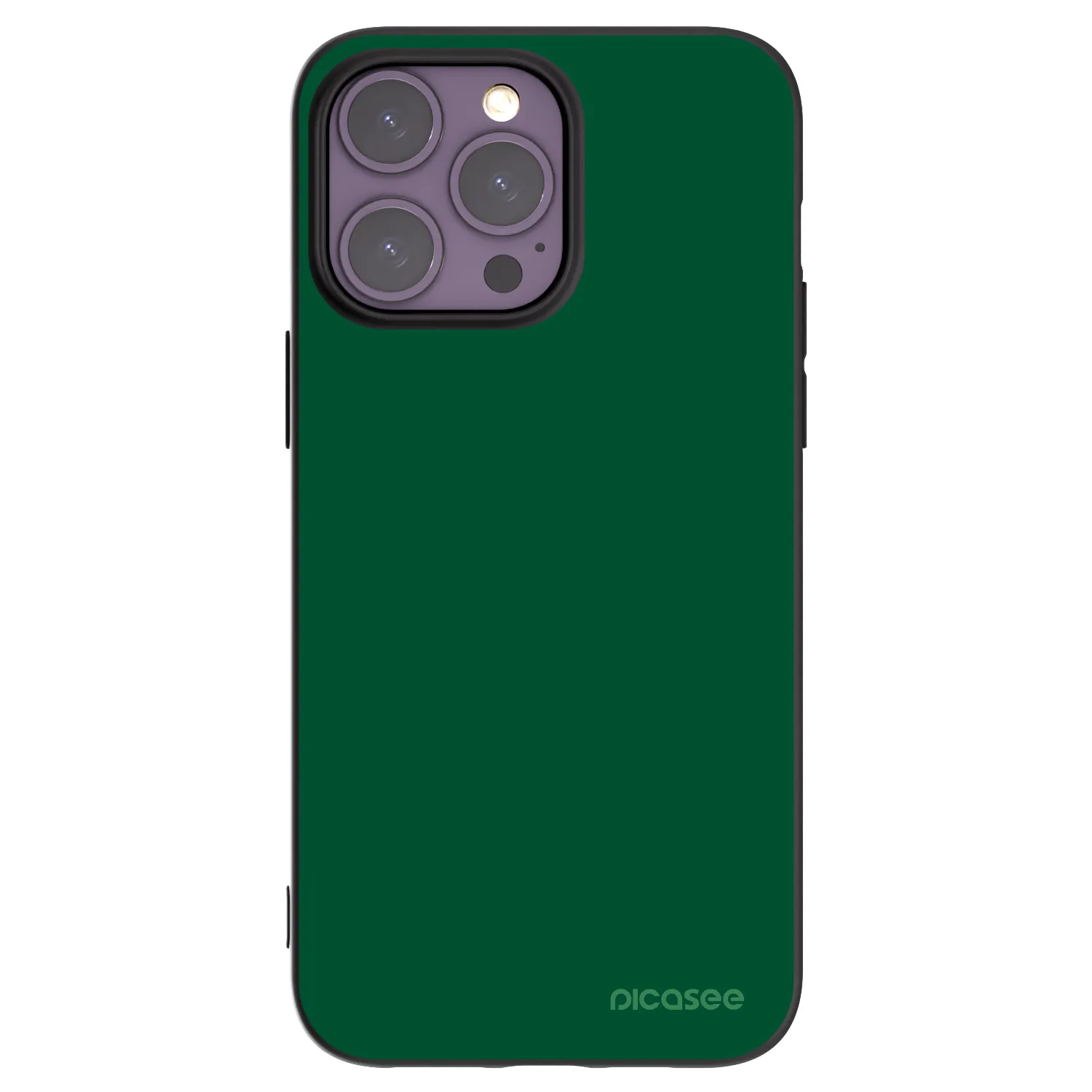 Picasee fekete szilikon tok az alábbi mobiltelefonokra Apple iPhone 14 Pro Max - Green Gleam