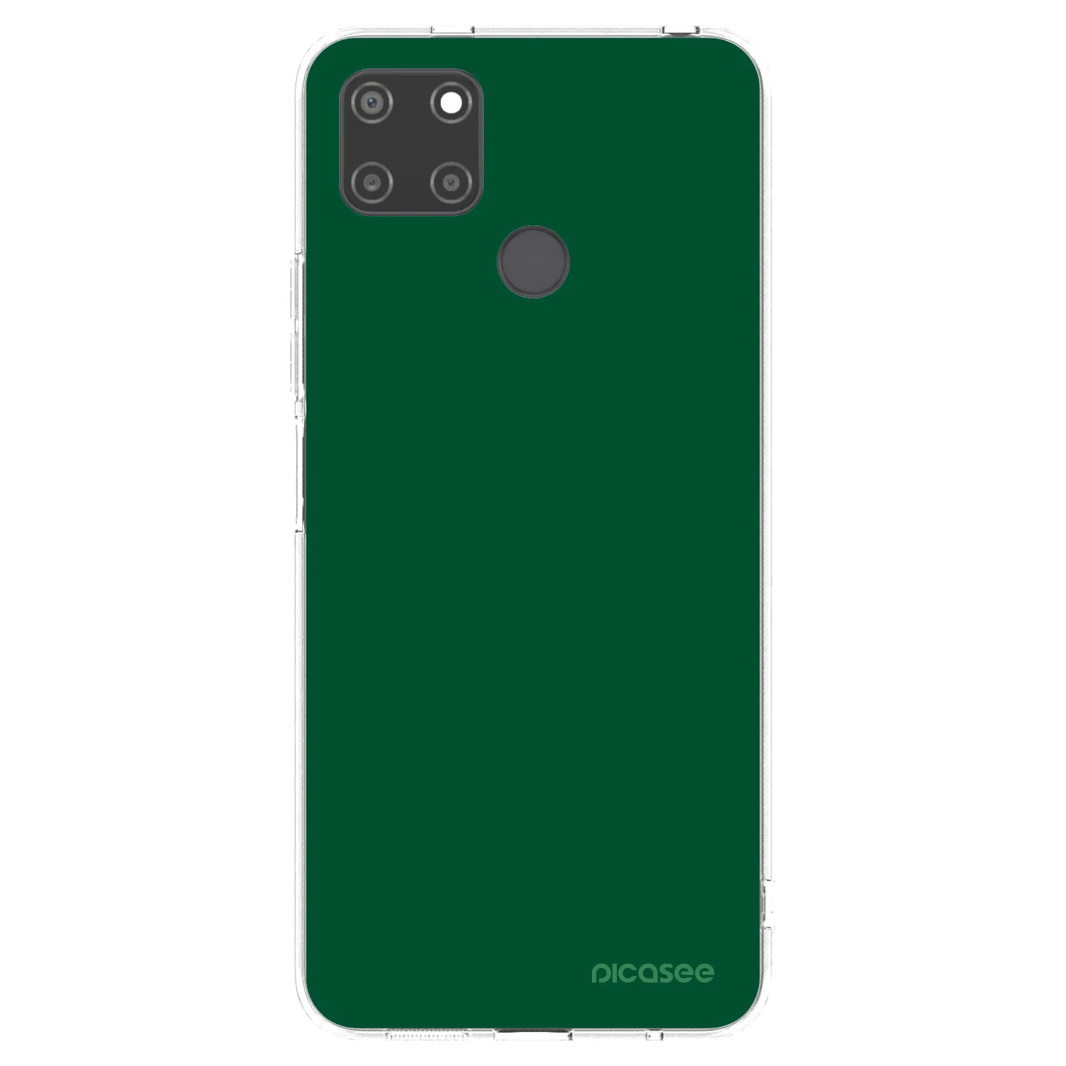 Picasee átlátszó szilikon tok az alábbi mobiltelefonokra Realme C21Y - Green Gleam