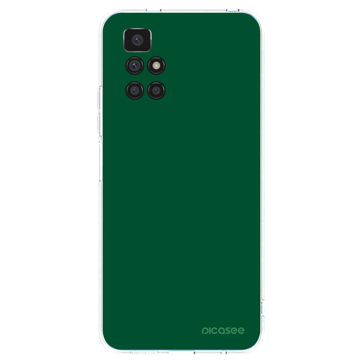 Picasee átlátszó szilikon tok az alábbi mobiltelefonokra Xiaomi Redmi 10 (2022) - Green Gleam