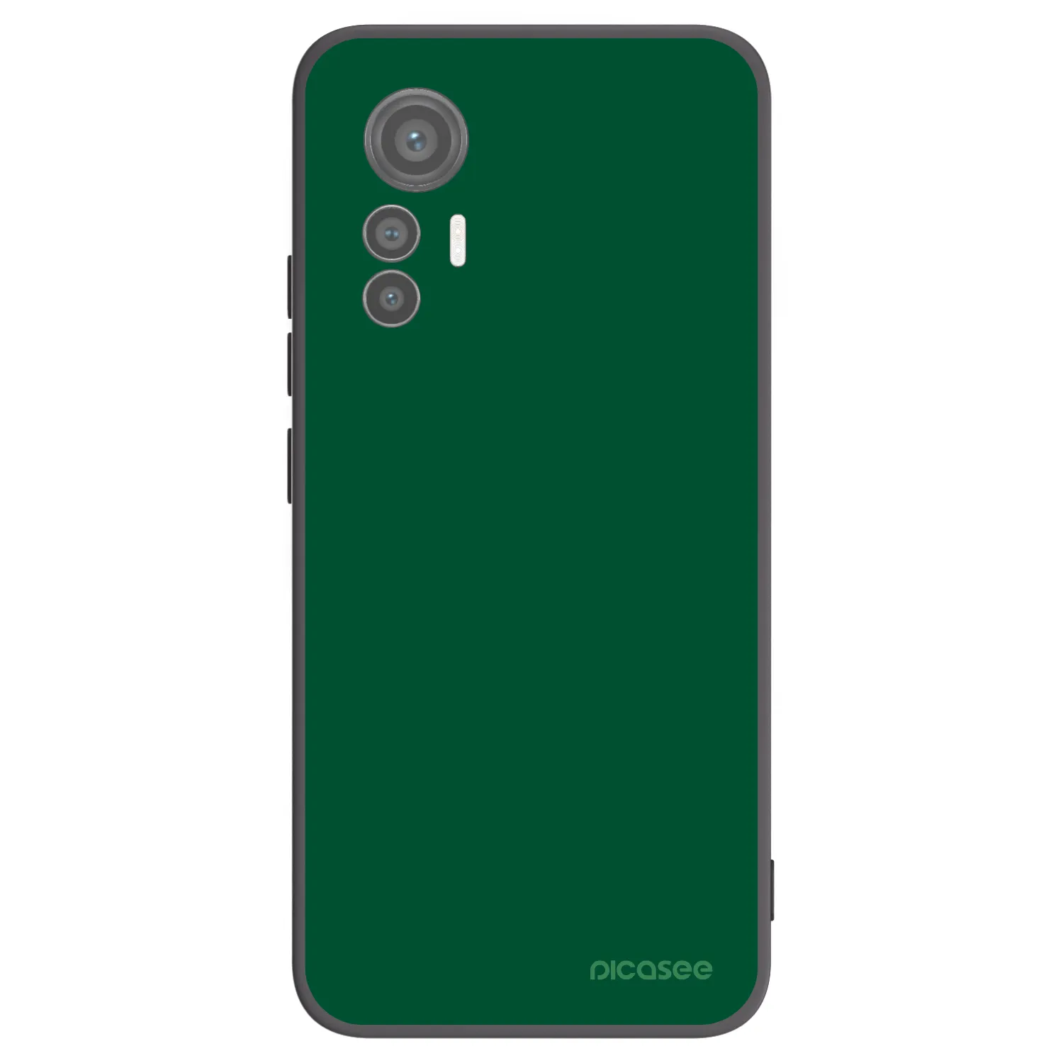 Picasee fekete szilikon tok az alábbi mobiltelefonokra Xiaomi 12 Lite - Green Gleam