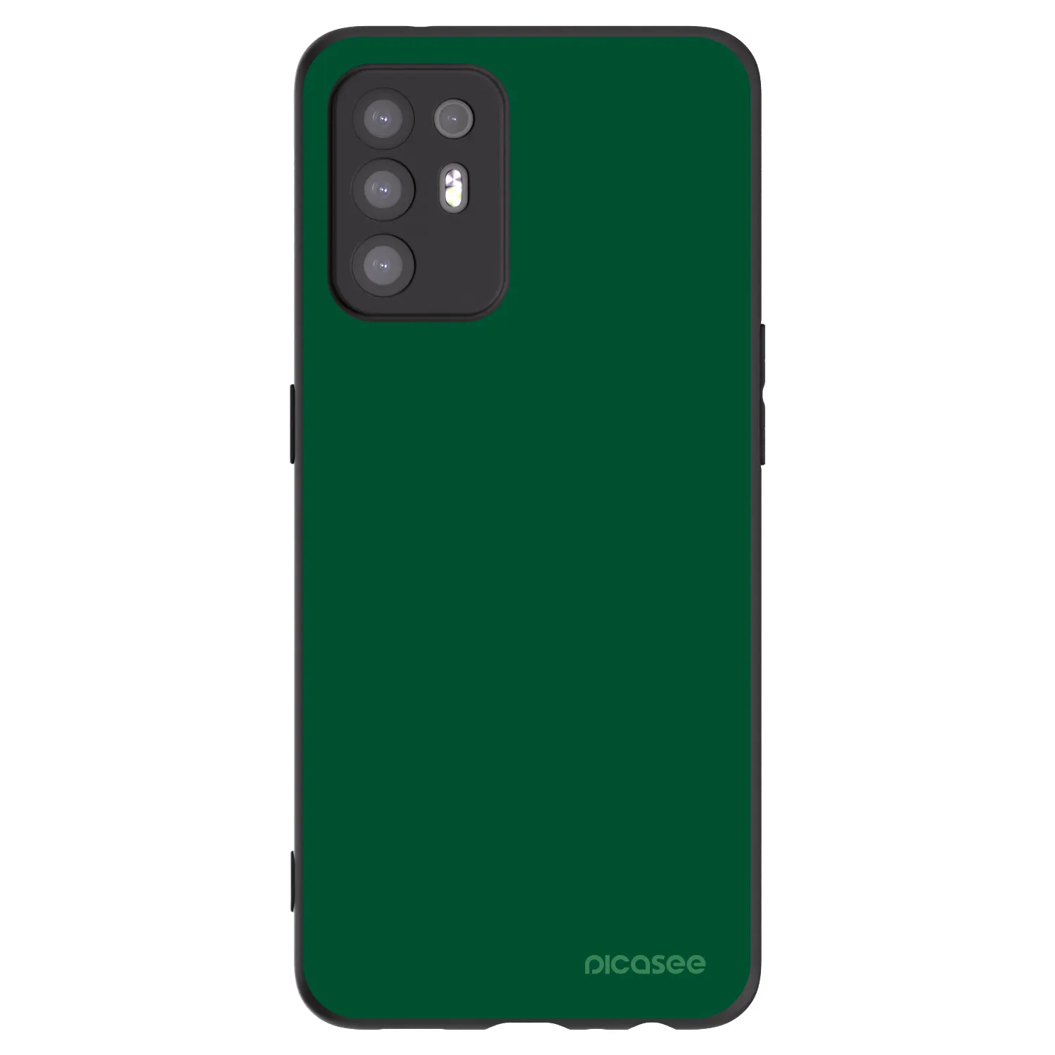 Picasee fekete szilikon tok az alábbi mobiltelefonokra OPPO A94 5G - Green Gleam