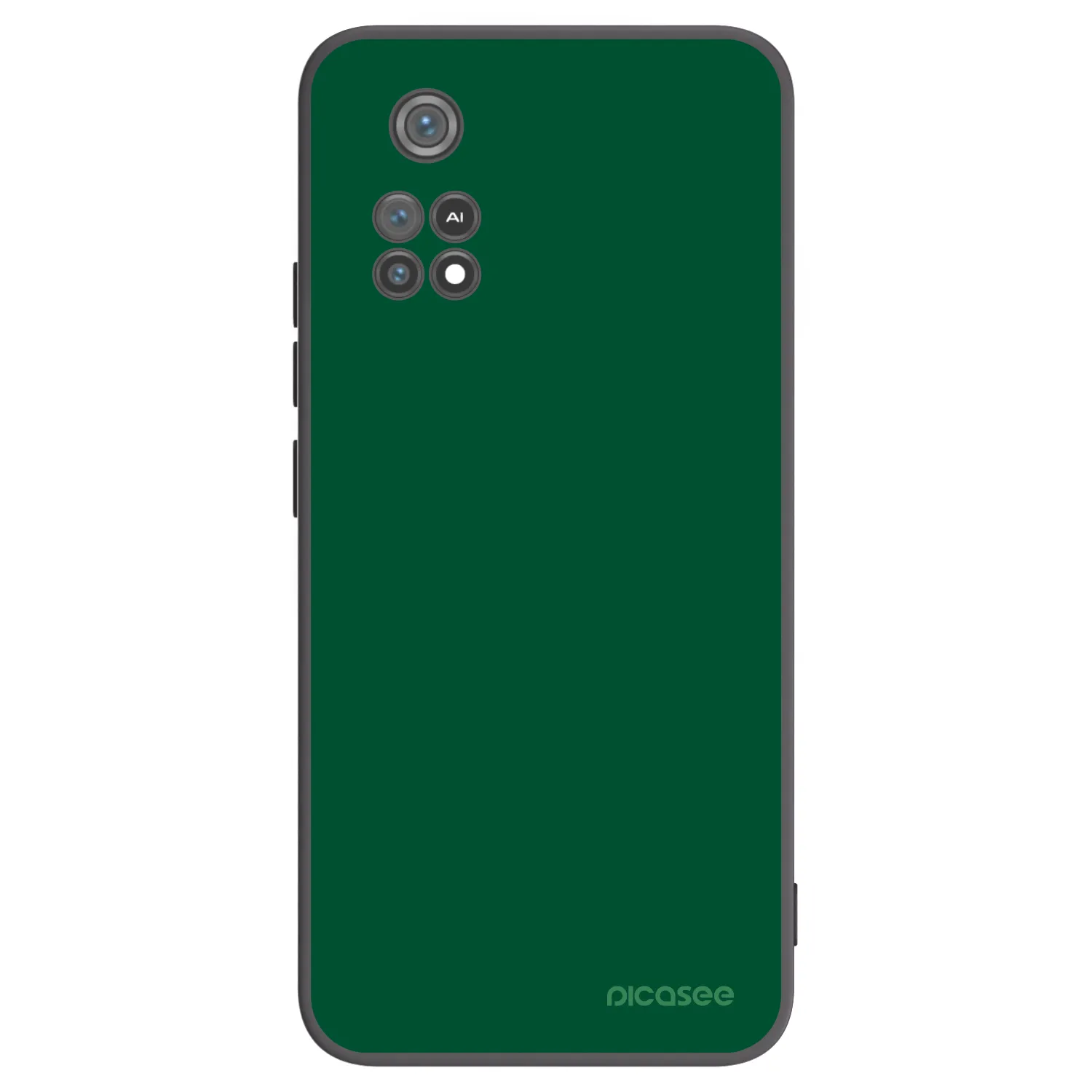 Picasee fekete szilikon tok az alábbi mobiltelefonokra Xiaomi Poco M4 Pro - Green Gleam