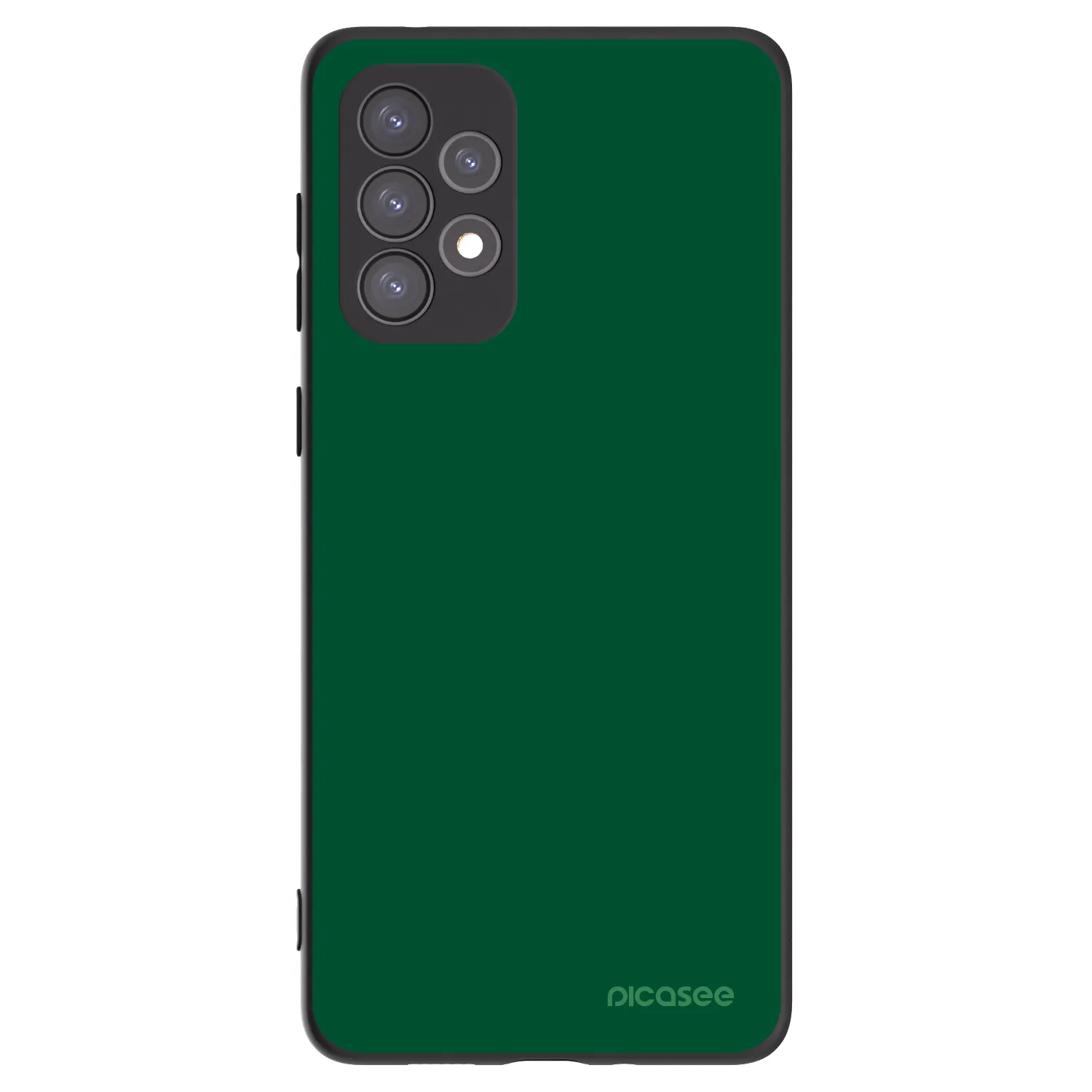 Picasee fekete szilikon tok az alábbi mobiltelefonokra Samsung Galaxy A73 5G - Green Gleam